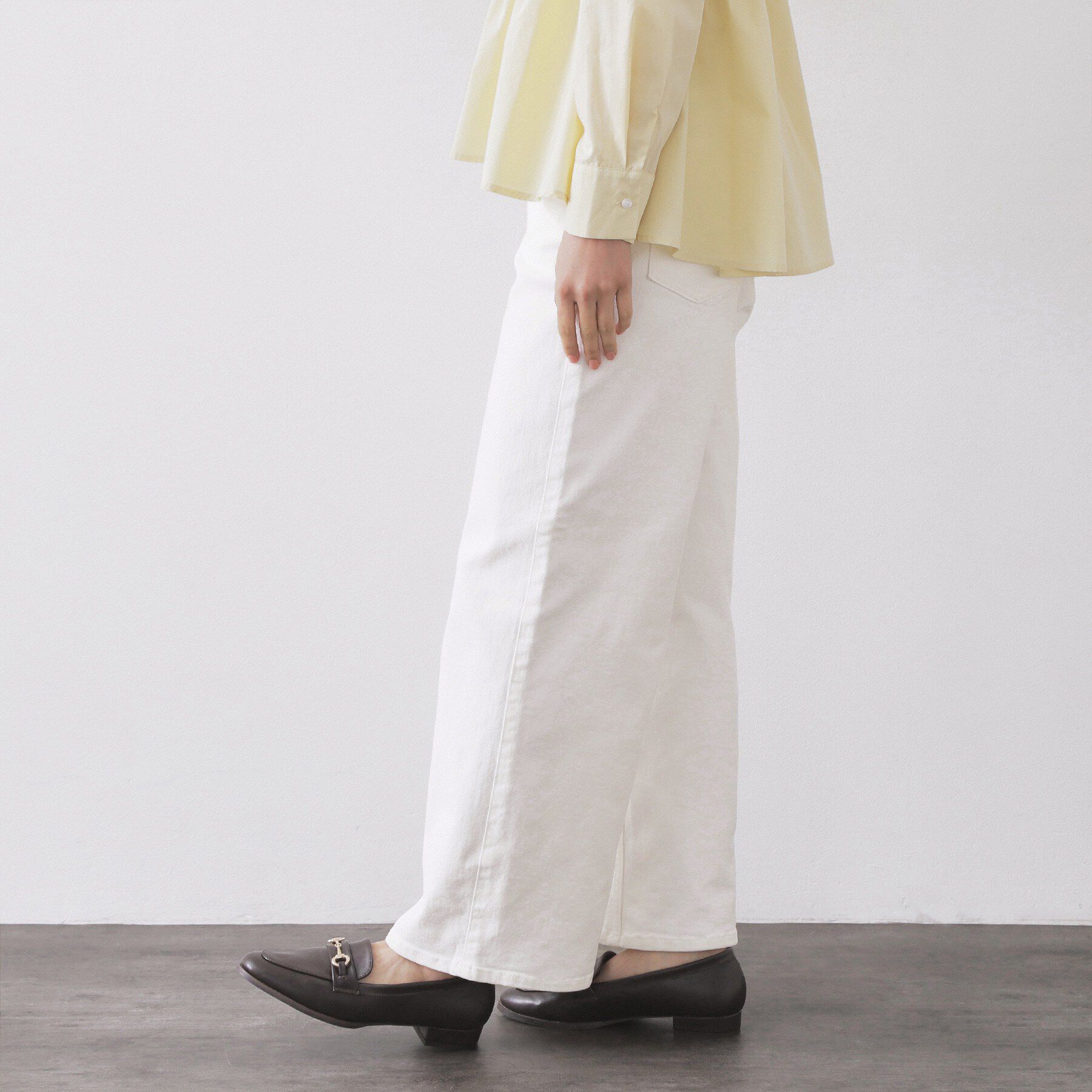 OPAQUE.CLIP「《SS-LLサイズ》ストレッチバギーデニム【洗濯機洗い可】」|デニム|