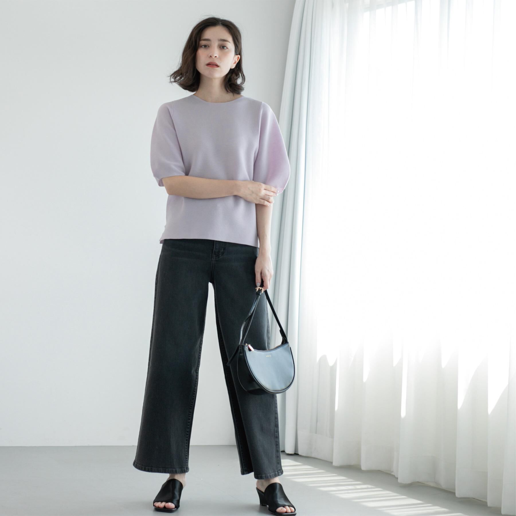 OPAQUE.CLIP「《SS-LLサイズ》ストレッチバギーデニム【洗濯機洗い可】」|デニム|