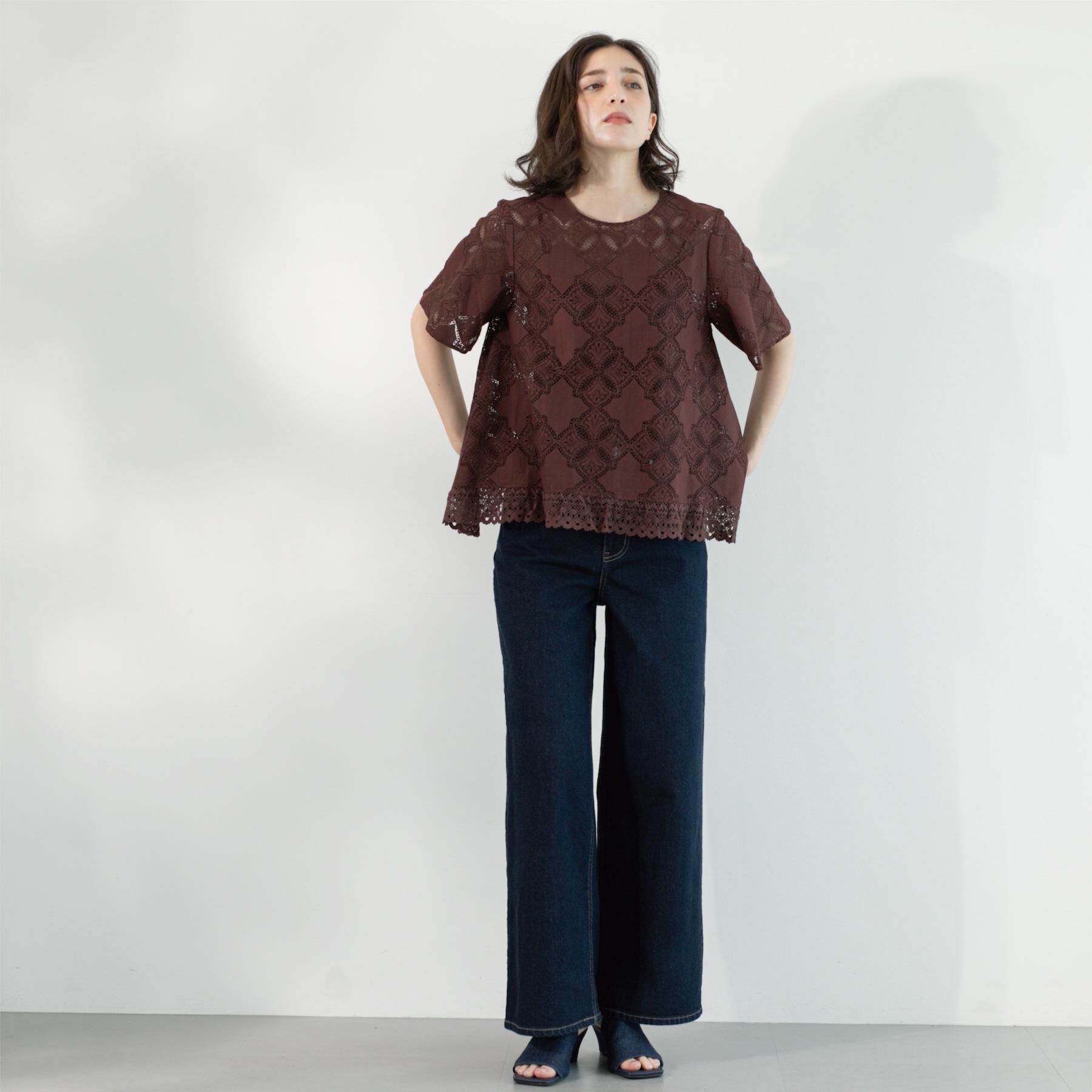 OPAQUE.CLIP「《SS-LLサイズ》ストレッチバギーデニム【洗濯機洗い可】」|デニム|