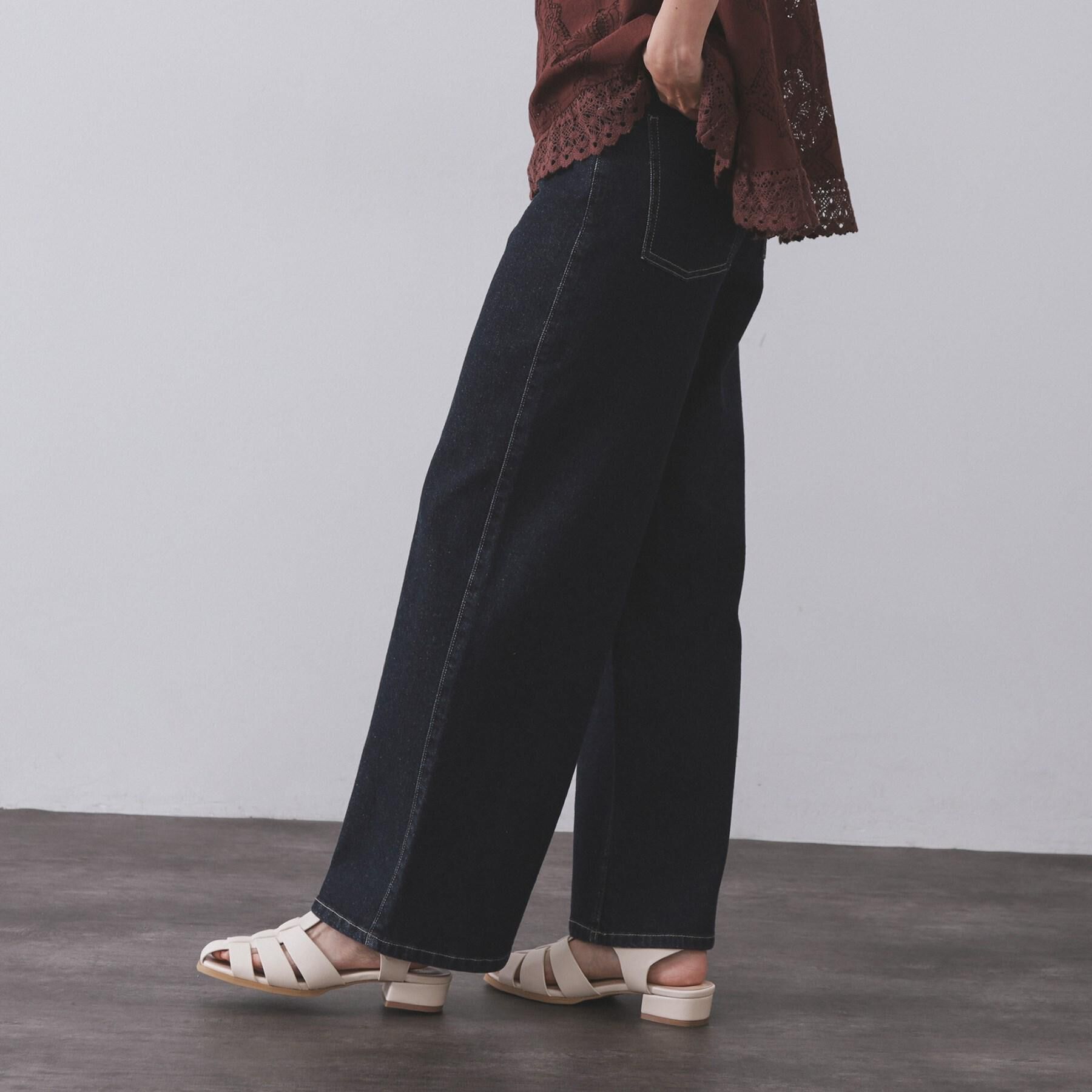 OPAQUE.CLIP「《SS-LLサイズ》ストレッチバギーデニム【洗濯機洗い可】」|デニム|