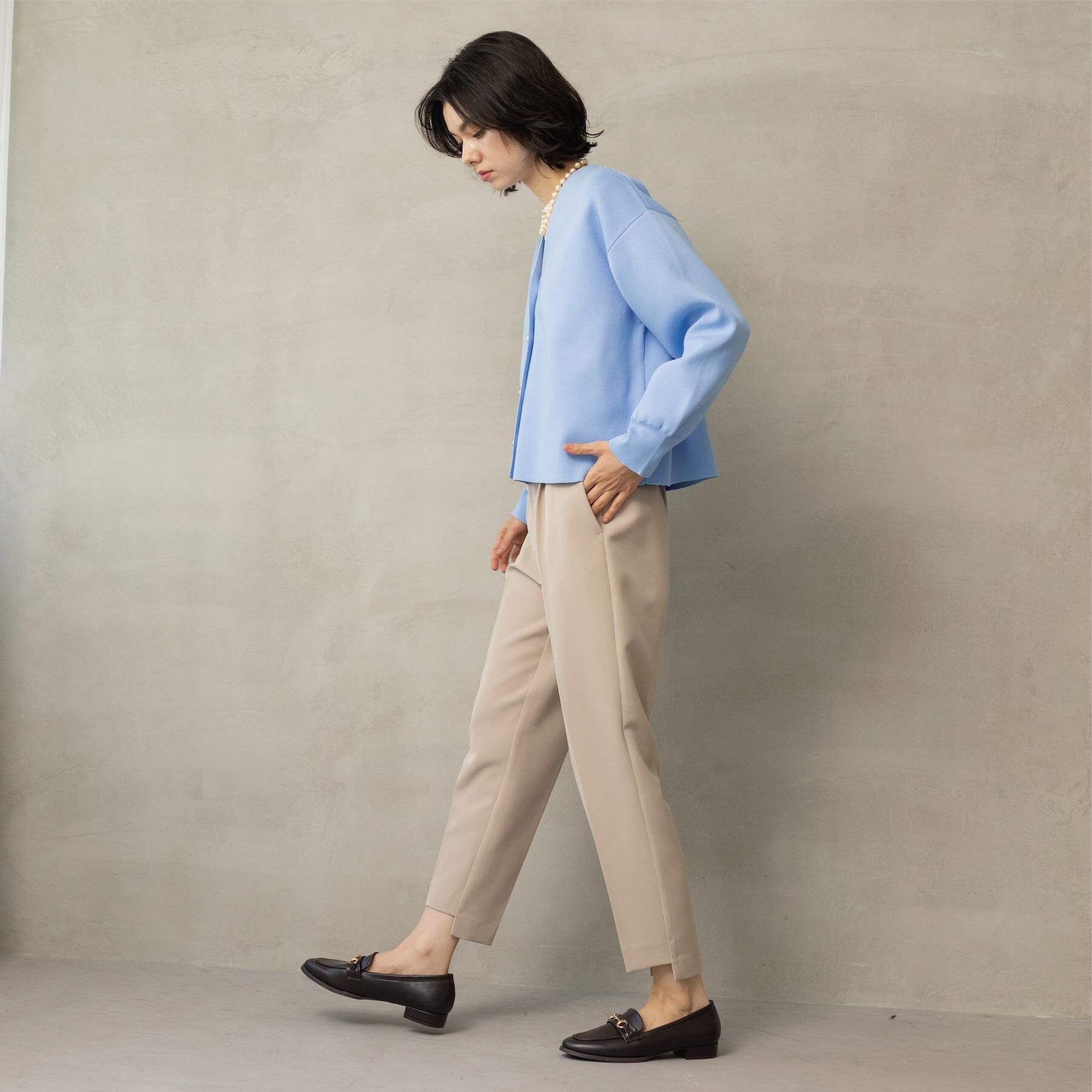 OPAQUE.CLIP「ステップヘムテーパードパンツ／セットアップ対応可【洗濯機OK】」|その他|