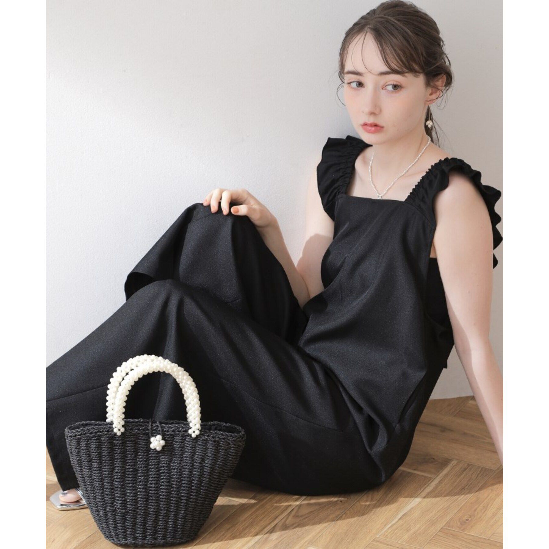 Couture broach「【カワイさを引き立てる】フリルデザインロンパース」|オールインワン|