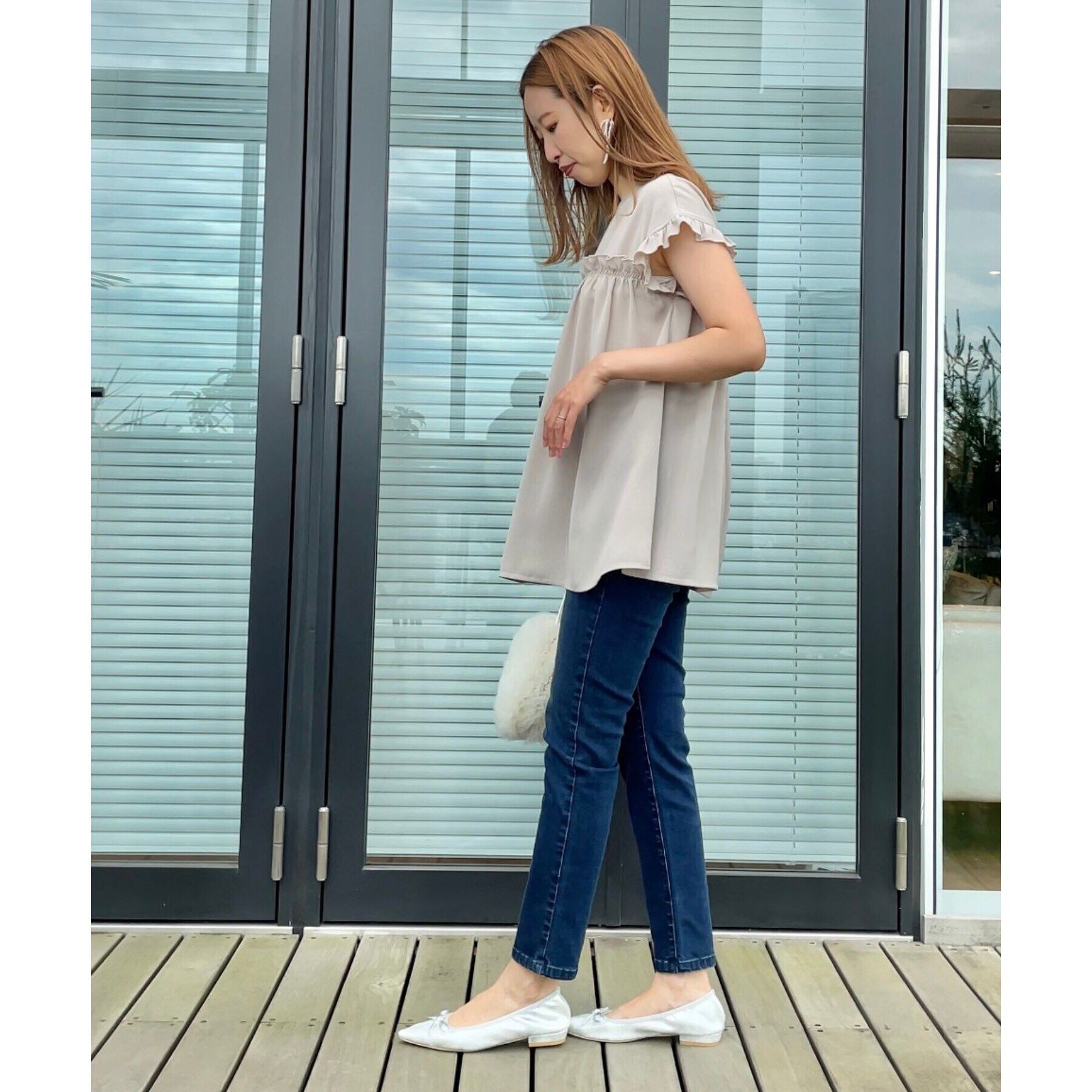 Couture broach「【インしないでキマる長め丈】フリルデザインチュニック」|チュニック|