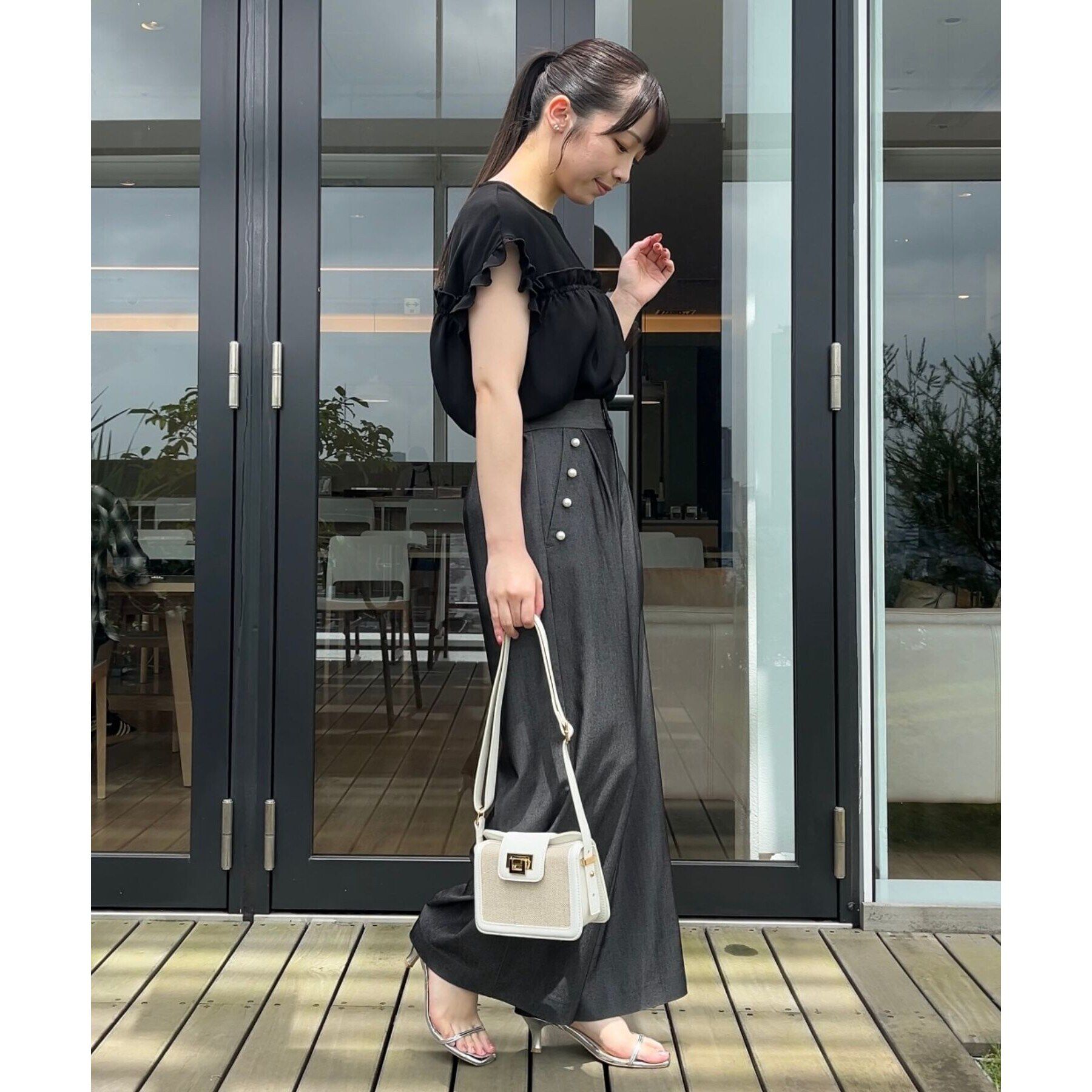 Couture broach「【インしないでキマる長め丈】フリルデザインチュニック」|チュニック|