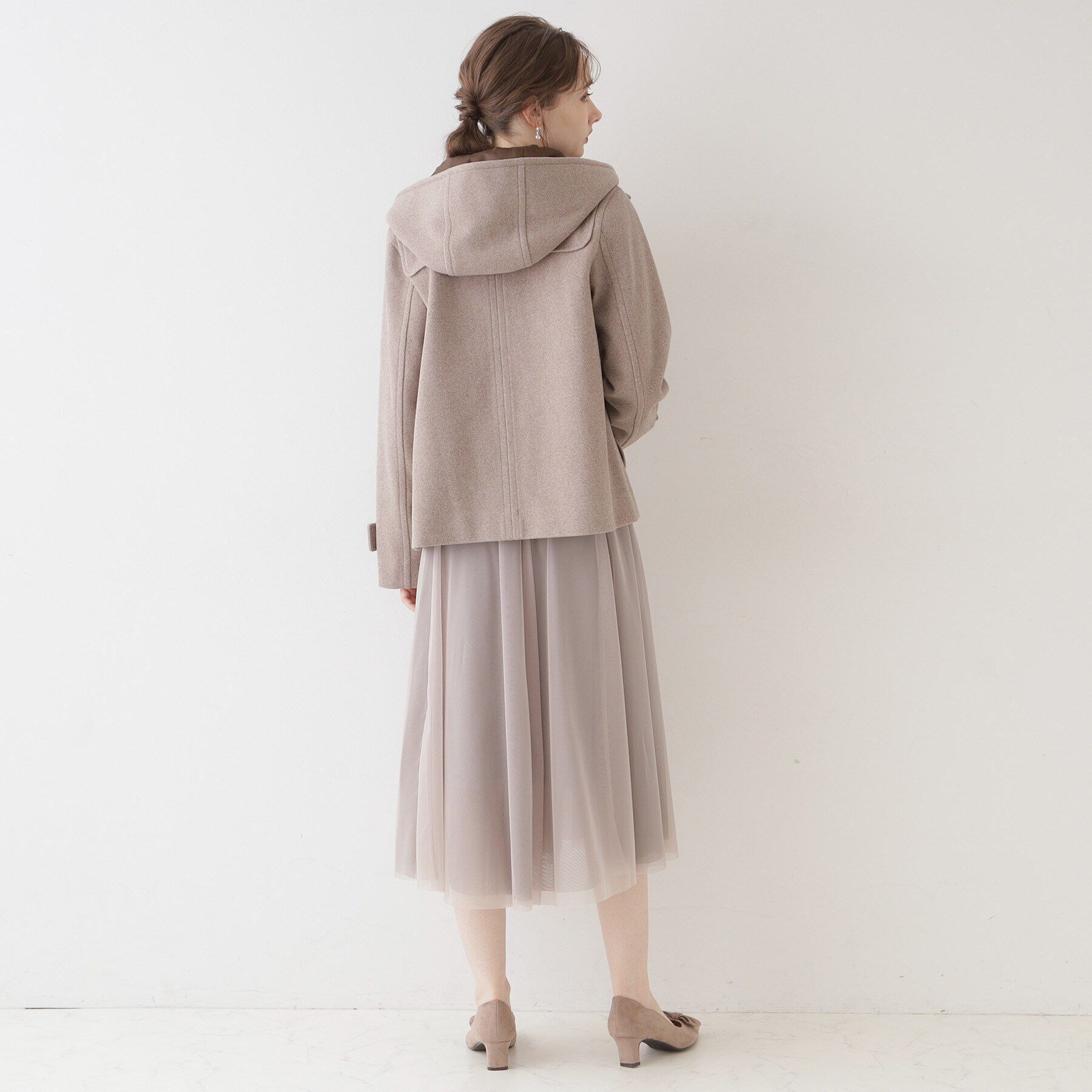 Couture broach「【きれいめ通勤にも、カジュアルにも】ショートダッフルコート」|ダッフルコート|