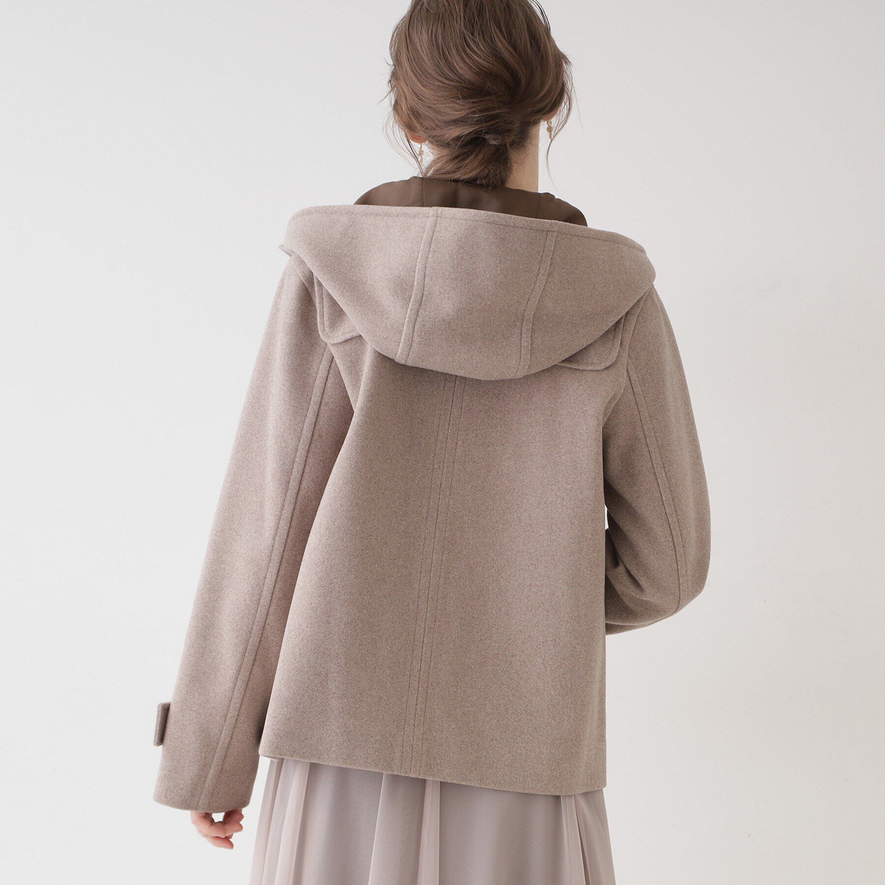 Couture broach「【きれいめ通勤にも、カジュアルにも】ショートダッフルコート」|ダッフルコート|