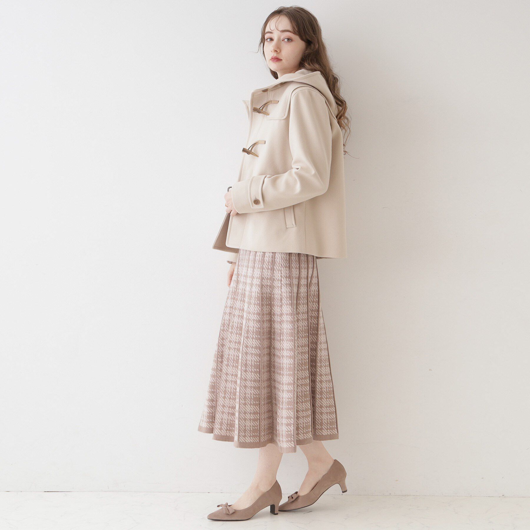 Couture broach「【きれいめ通勤にも、カジュアルにも】ショートダッフルコート」|ダッフルコート|