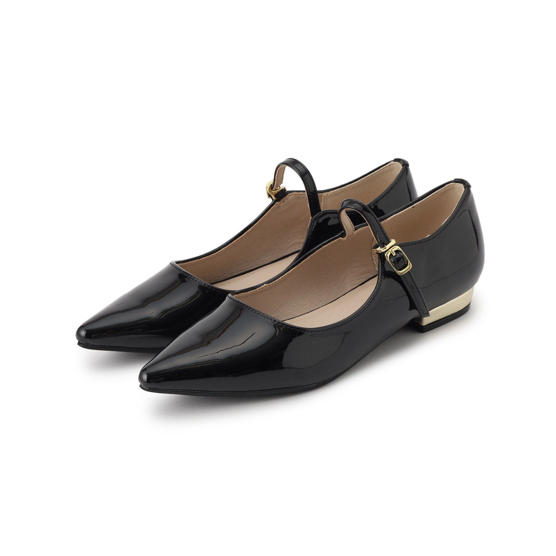 Couture broach「エナメルポインテッド」|パンプス|ﾌﾞﾗｯｸ(019)