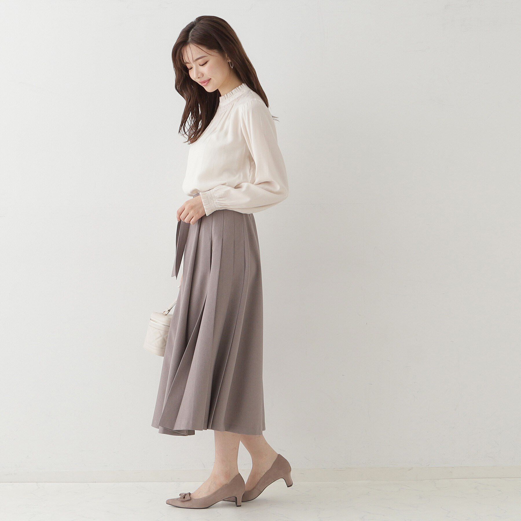 Couture broach「【名品通勤ブラウス】RTピケシャーリングブラウス」|シャツ・ブラウス|