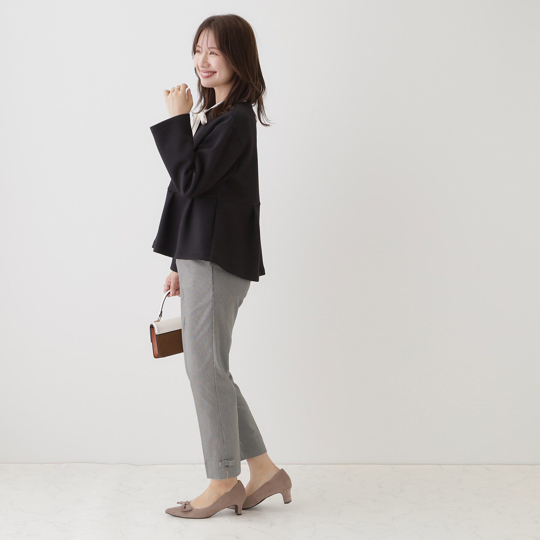 Couture broach「ダンボールペプラムジャケット」|ノーカラージャケット|