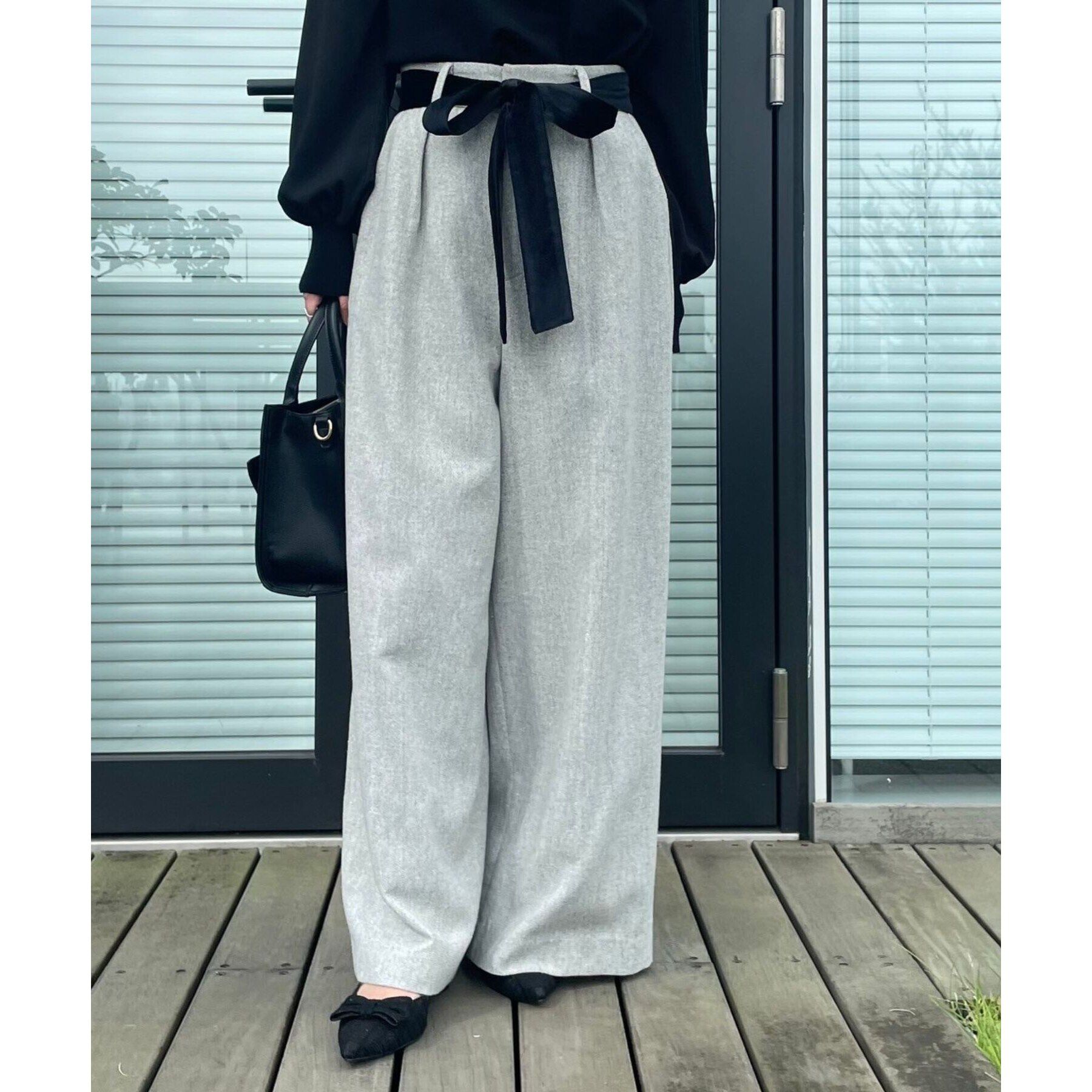 Couture broach「【映えるワイドパンツ】ラメツイードワイドパンツ」|その他|