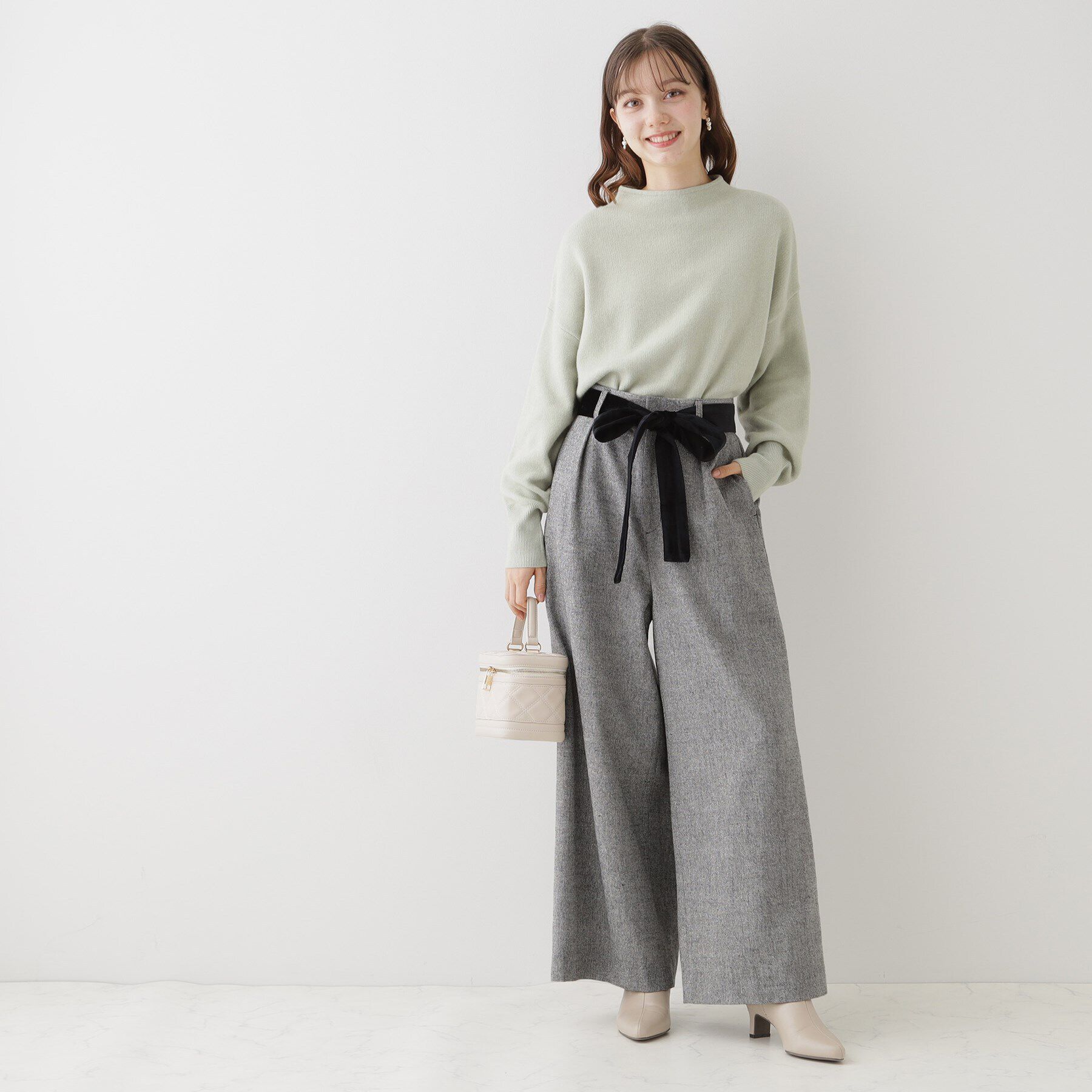 Couture broach「【映えるワイドパンツ】ラメツイードワイドパンツ」|その他|