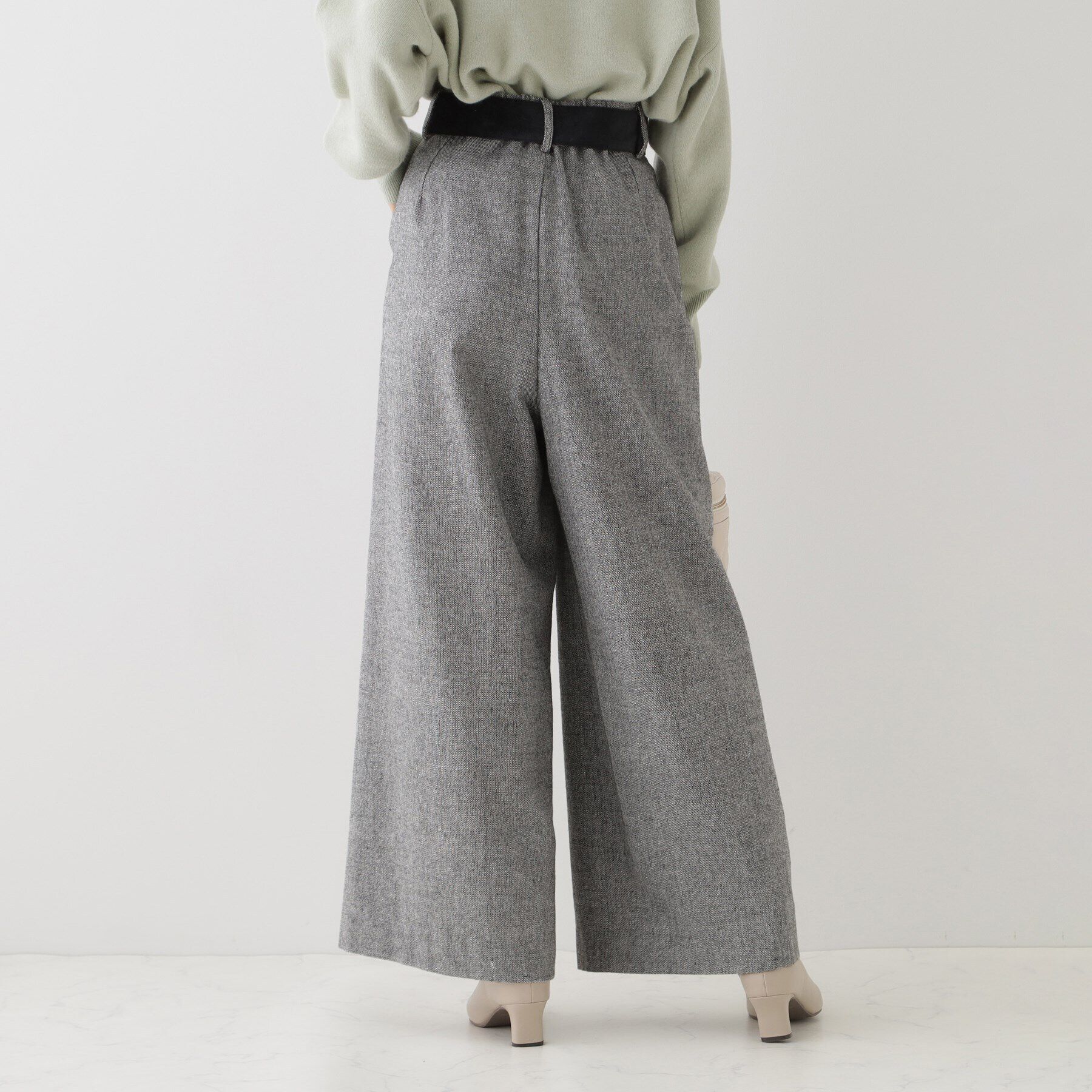 Couture broach「【映えるワイドパンツ】ラメツイードワイドパンツ」|その他|
