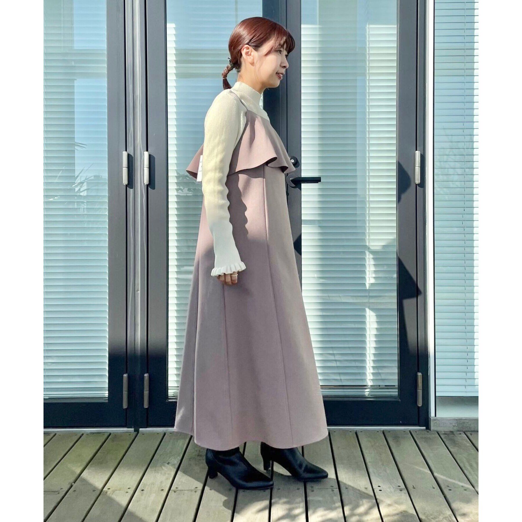 Couture broach「【スッキリ華奢みえが叶う】フレアデザインキャミワンピース」|ワンピース|