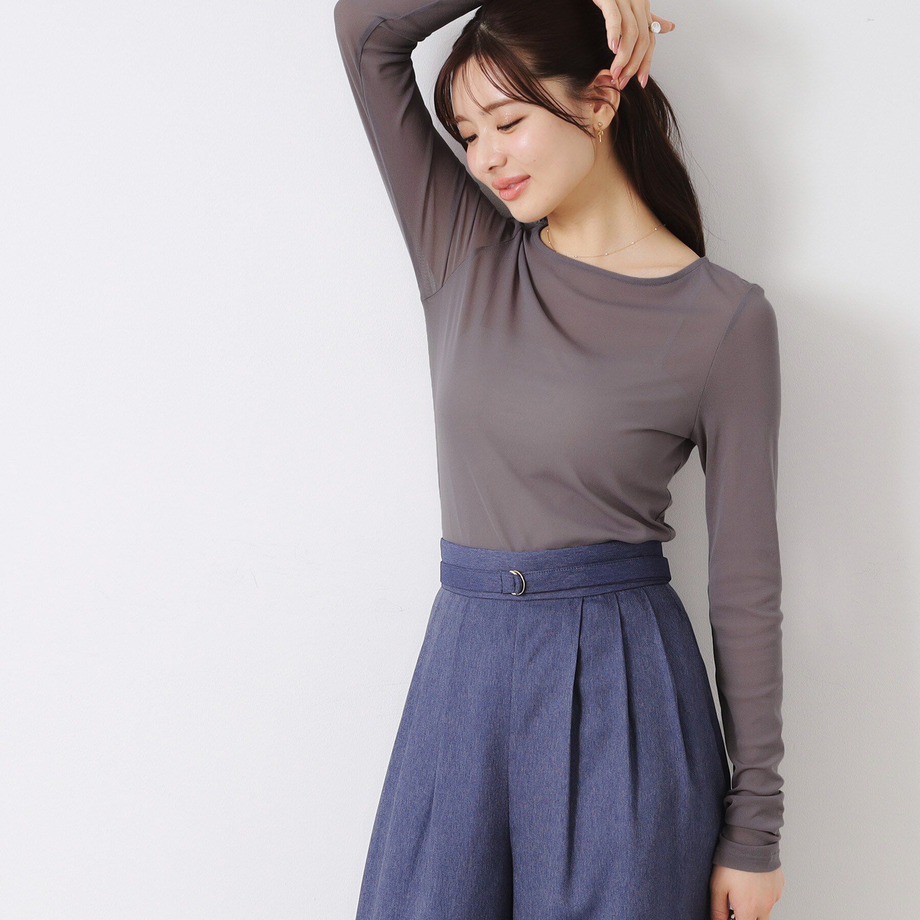 Couture broach「チュールクルーネックTシャツ」|Tシャツ・カットソー|