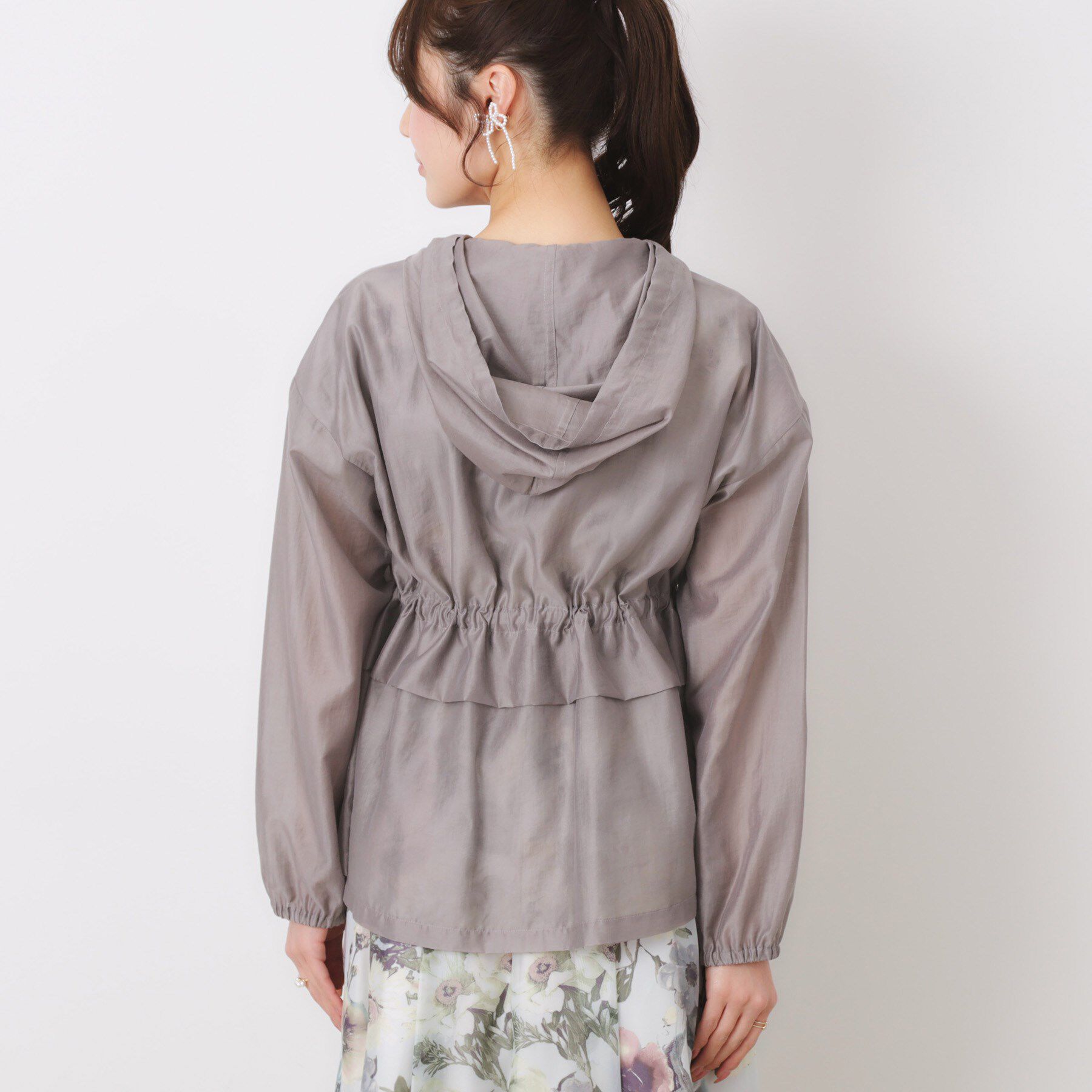 Couture broach「【オシャレな透け感・ペプラム】愛されシアーマンパ」|ブルゾン・スタジャン|