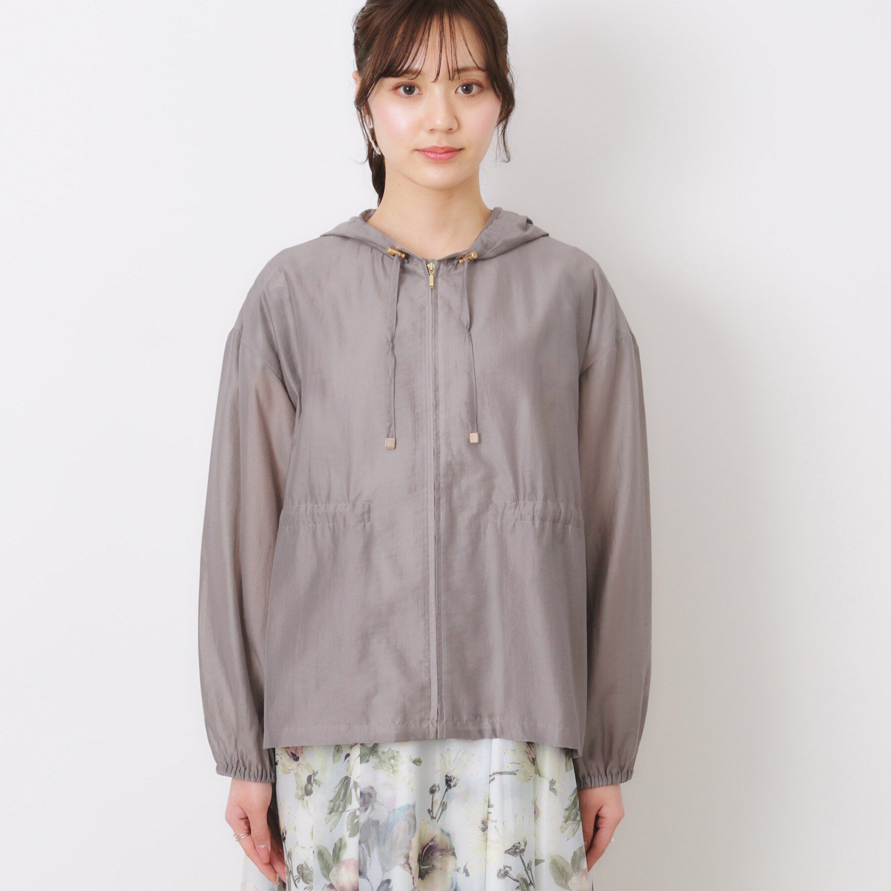 Couture broach「【オシャレな透け感・ペプラム】愛されシアーマンパ」|ブルゾン・スタジャン|