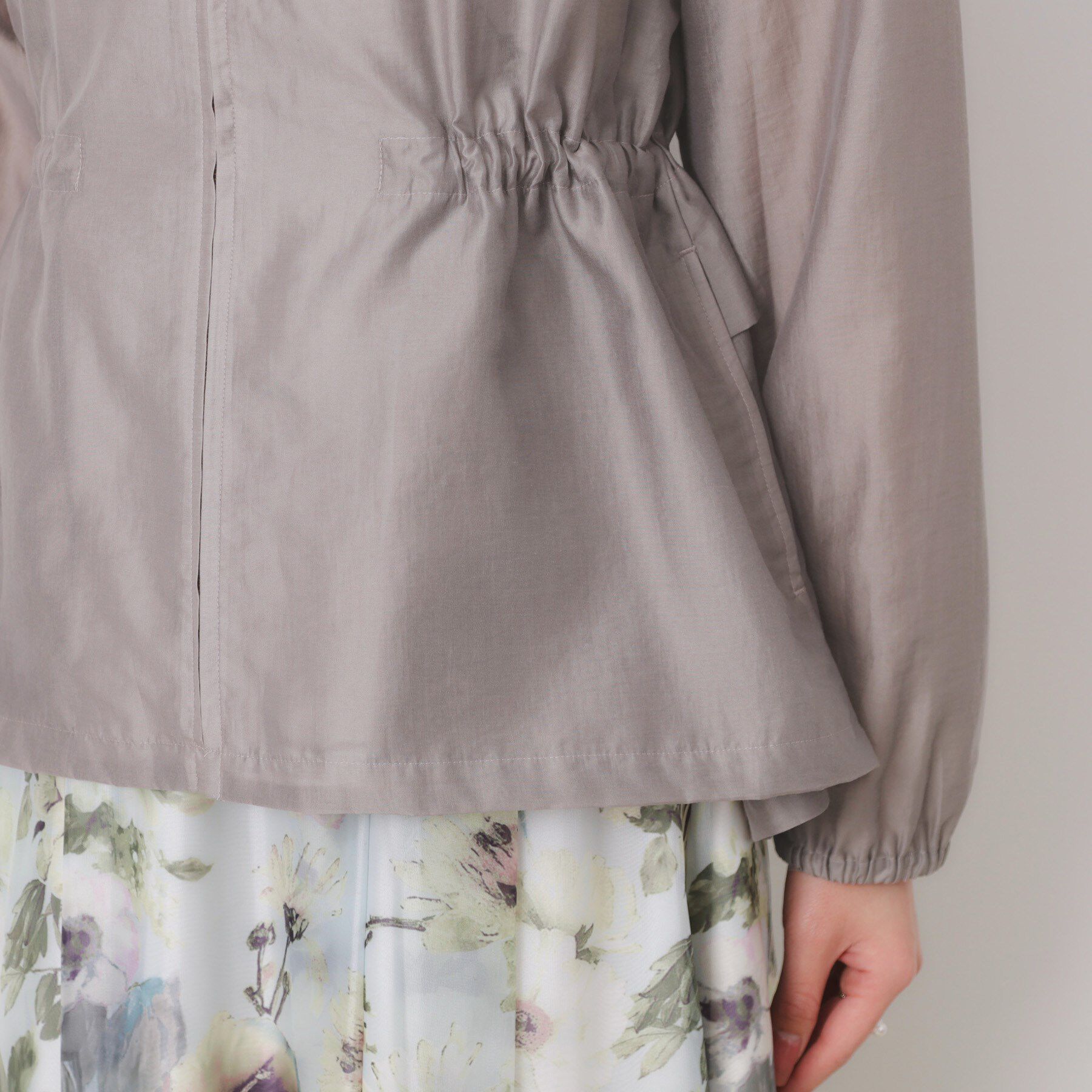 Couture broach「【オシャレな透け感・ペプラム】愛されシアーマンパ」|ブルゾン・スタジャン|