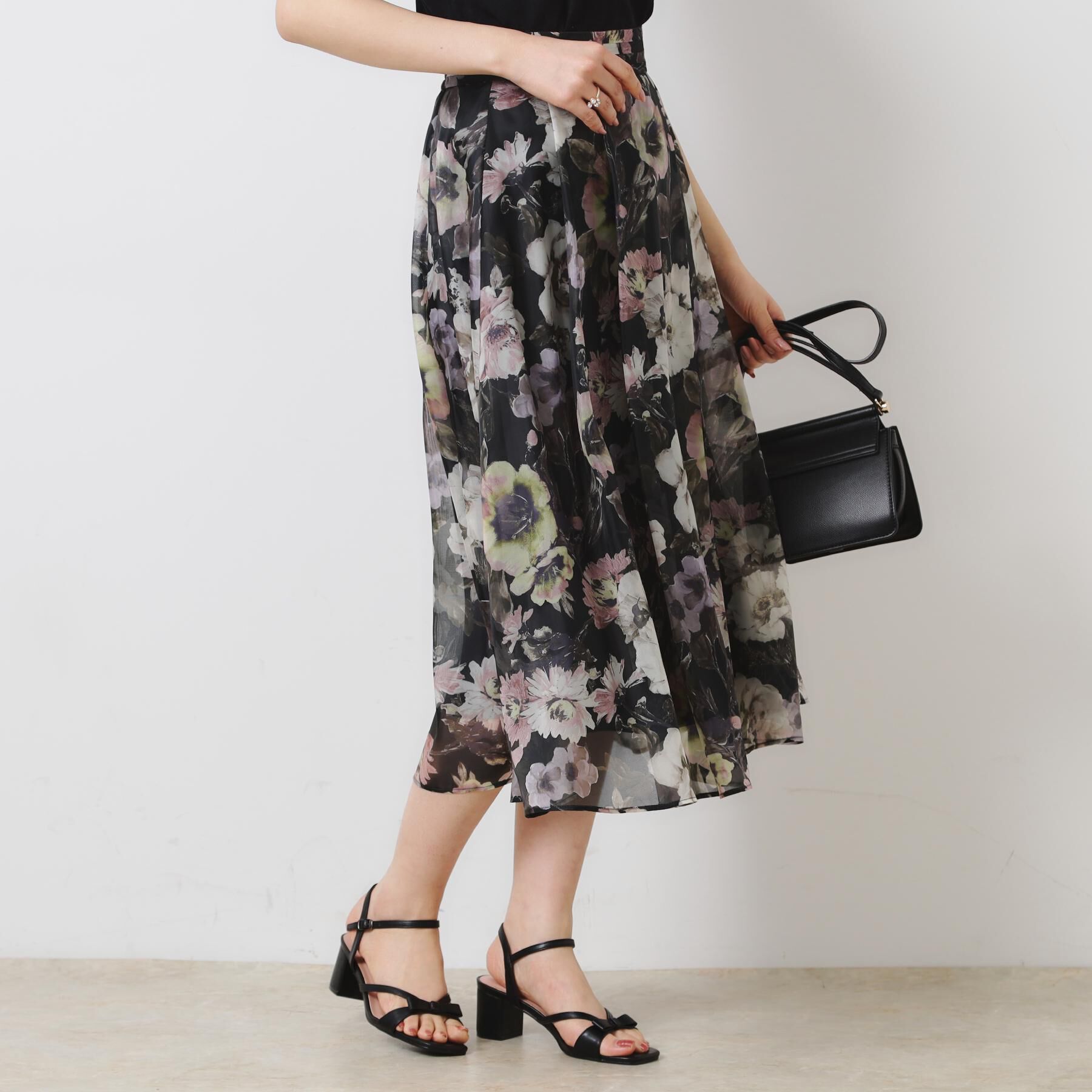 Couture broach「【一枚で着映える・華やか・上品】Summerオーガンフルールスカート」|スカート|