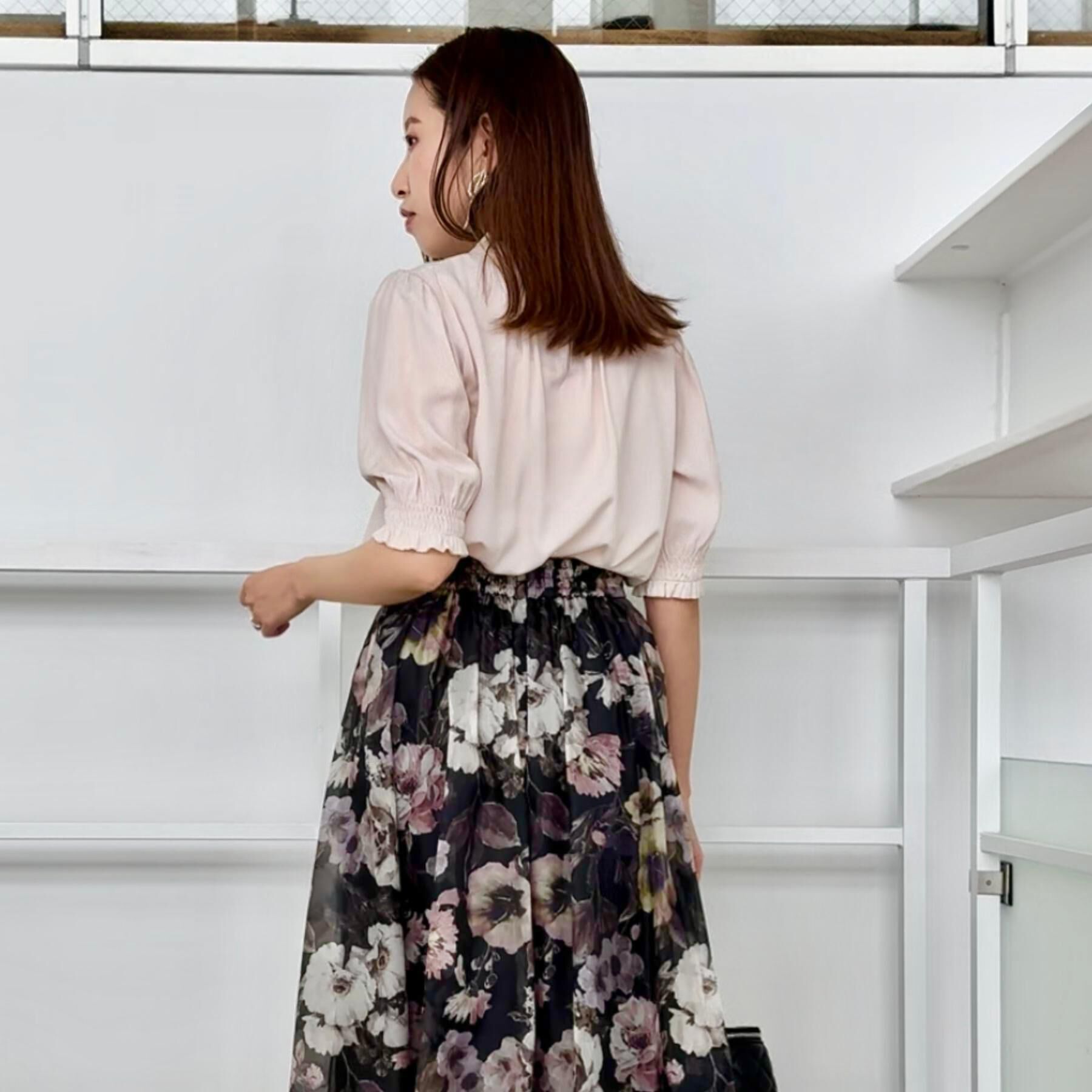 Couture broach「【SS～LLサイズ・二の腕カバー・通勤】RTピケシャーリングブラウス」|シャツ・ブラウス|