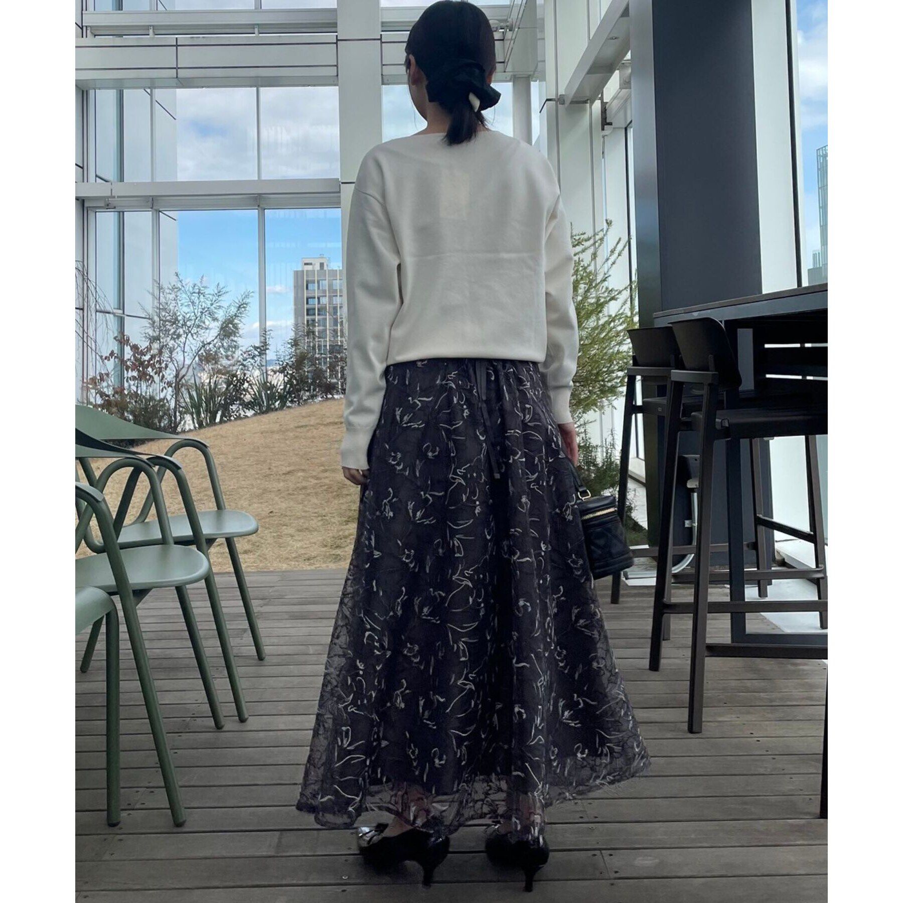 Couture broach「【大人可愛い・通勤】フラワーエンブロニット」|ニット・セーター|