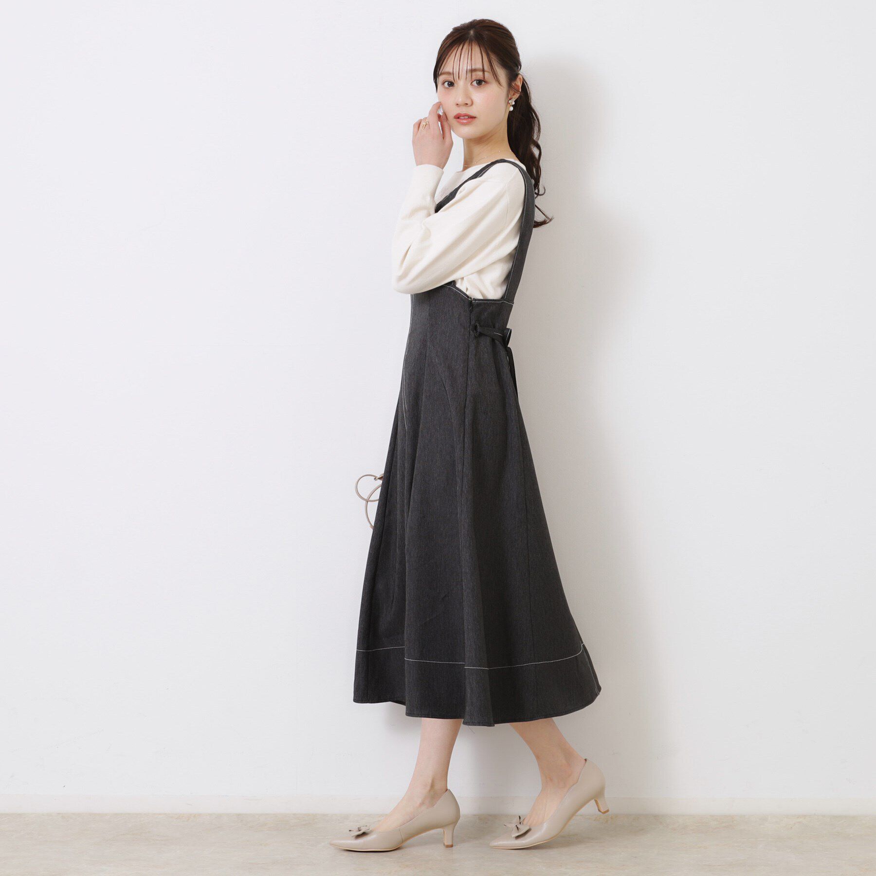 Couture broach「【大人可愛い・通勤】フラワーエンブロニット」|ニット・セーター|