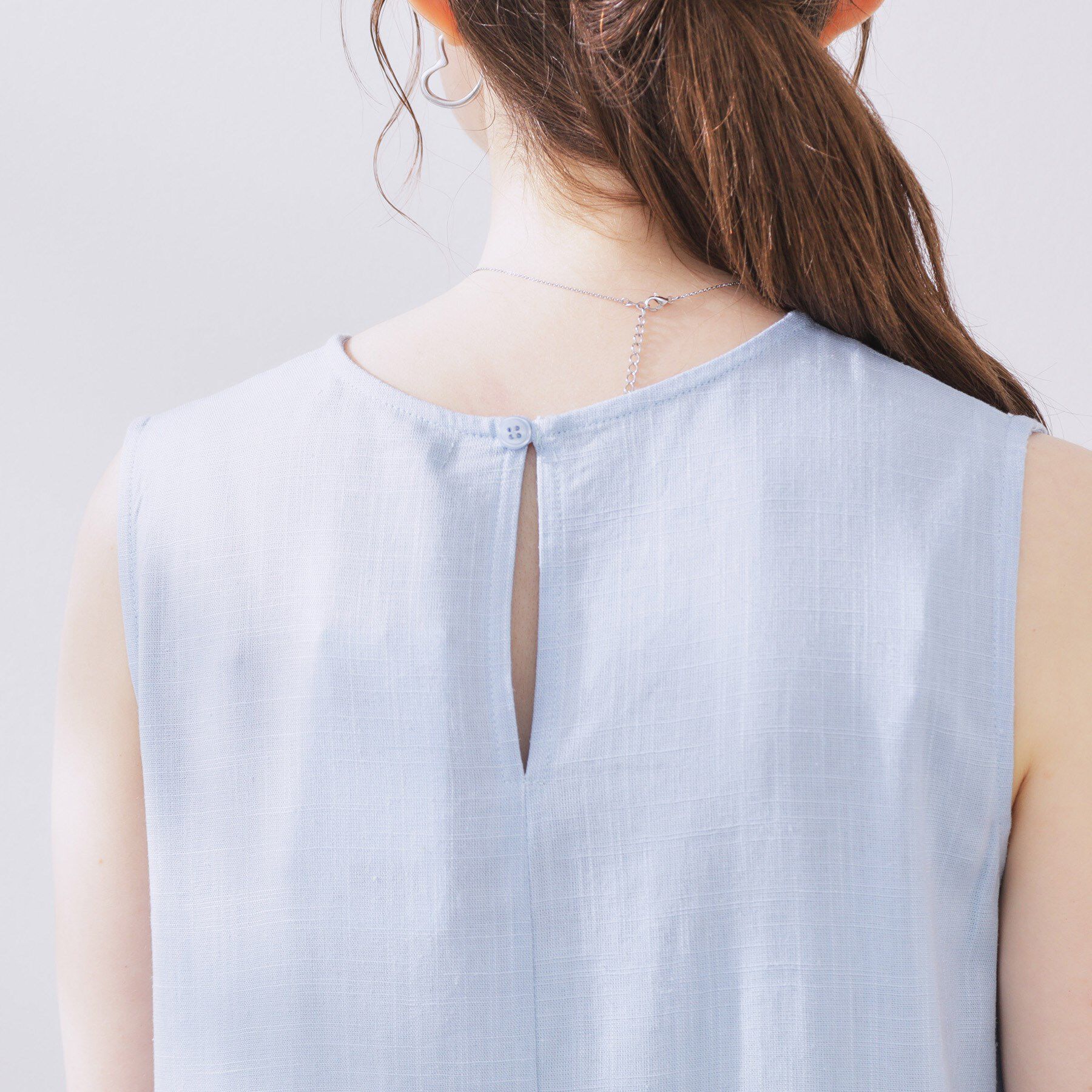 Couture broach「麻混フレアデザインワンピース」|ワンピース|