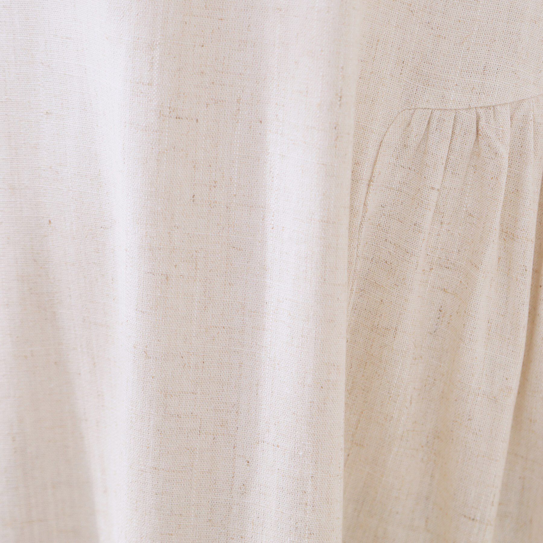 Couture broach「麻混フレアデザインワンピース」|ワンピース|