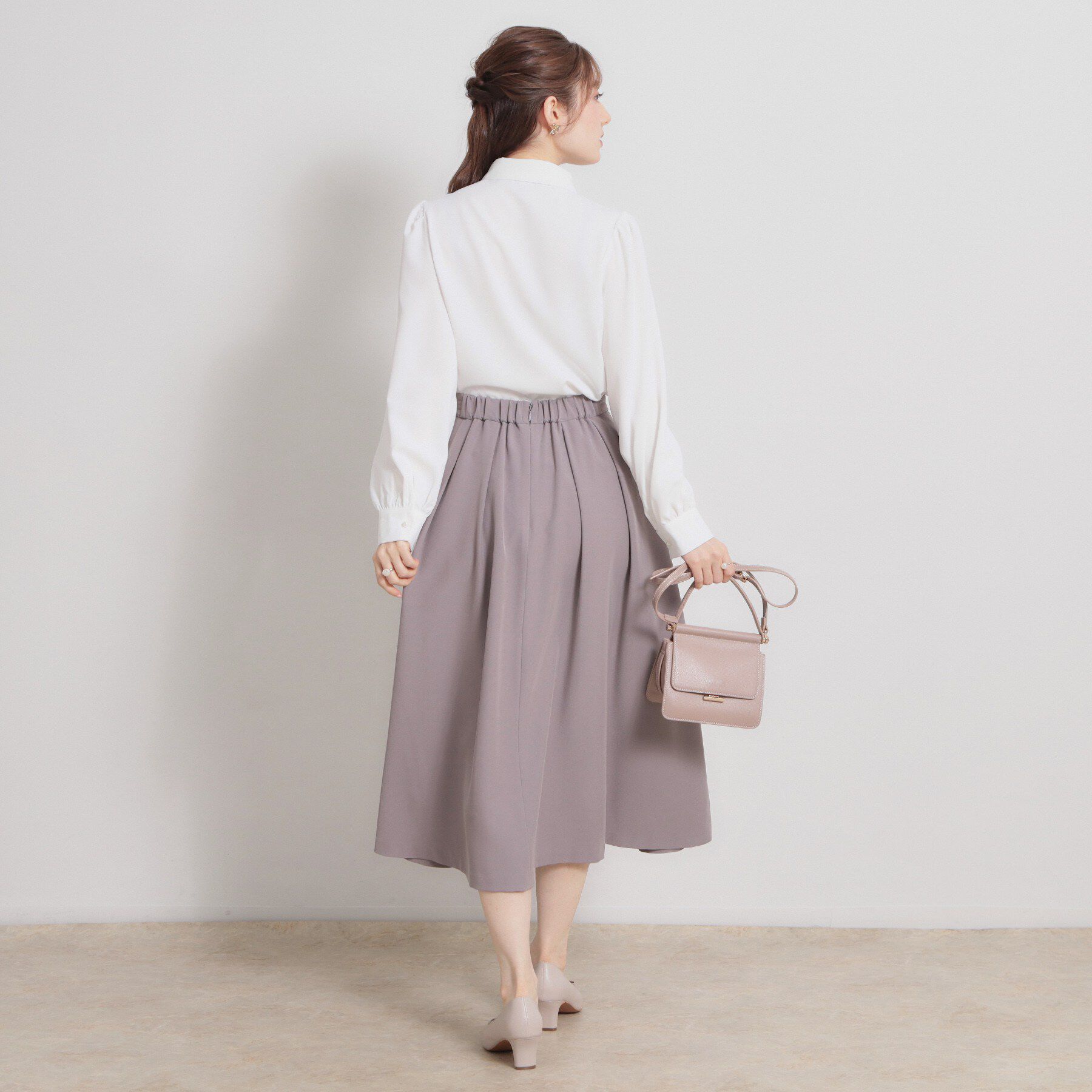 Couture broach「総レース切り替えパール調ボタンブラウス」|シャツ・ブラウス|