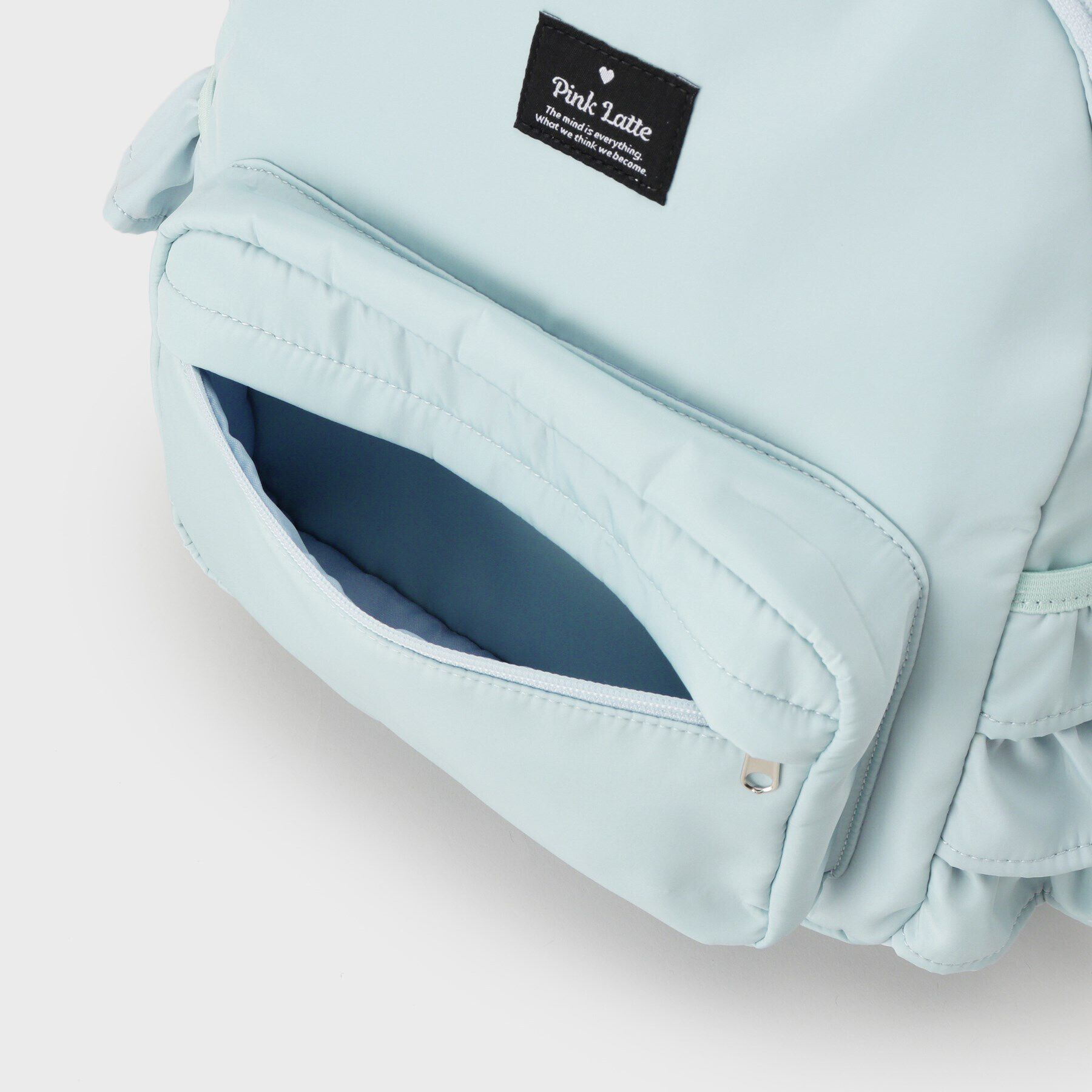 PINK-latte「【容量約15L】フリルリュック」|リュック|