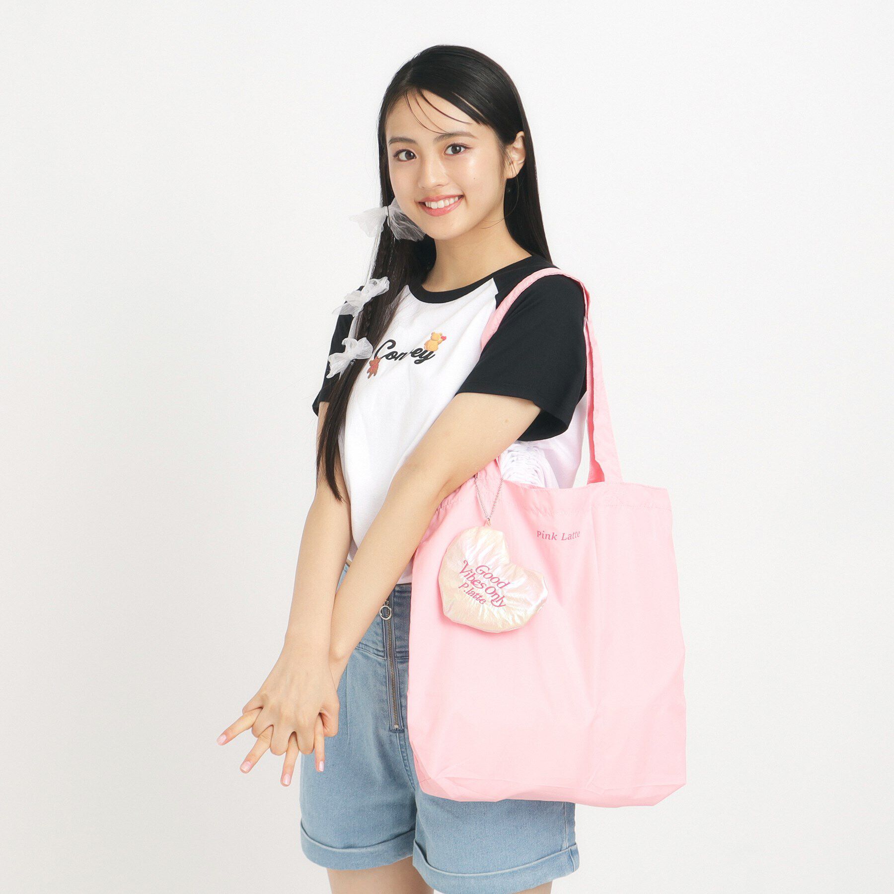 PINK-latte「ハートポーチエコバッグ」|エコバッグ|