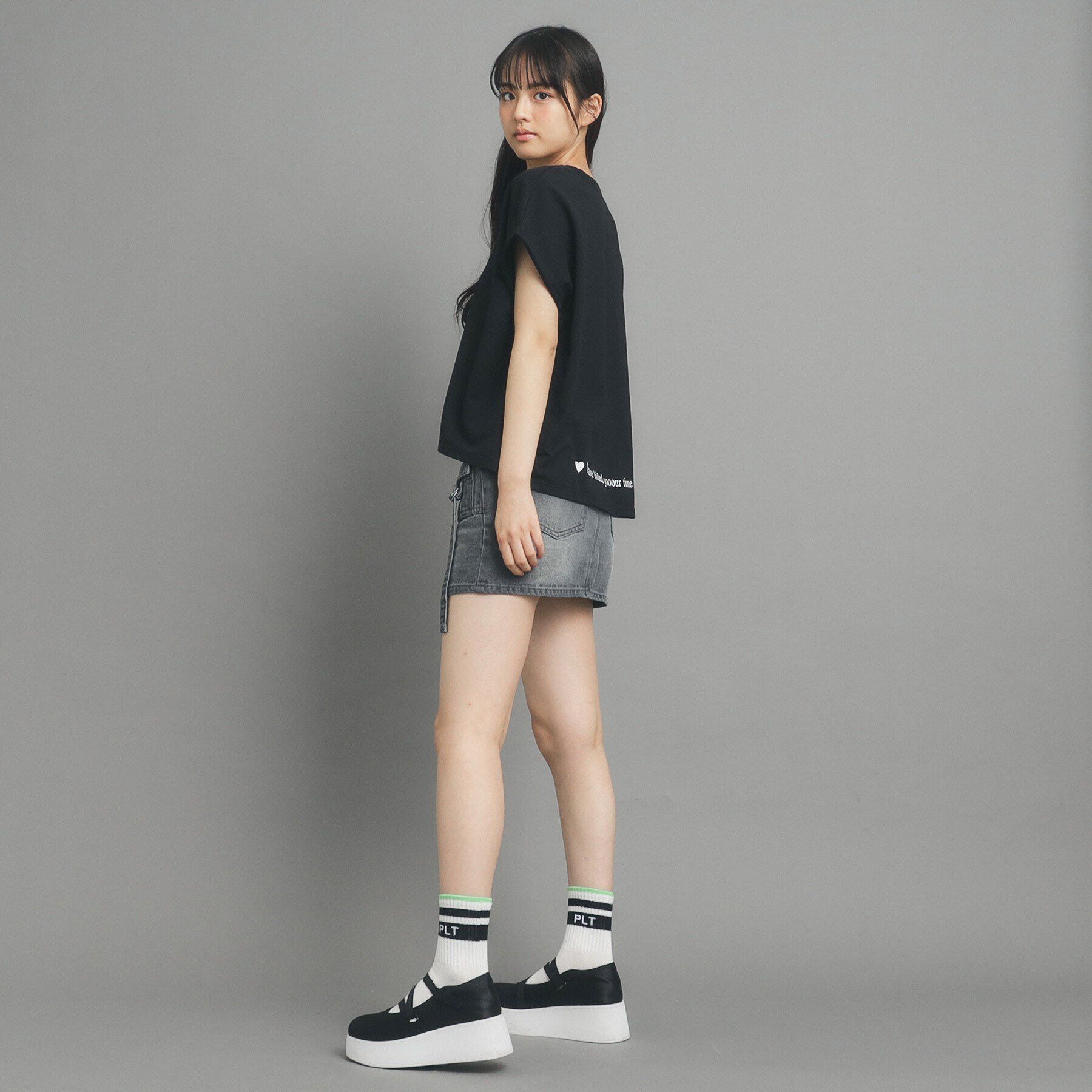 PINK-latte「バックロゴプリントプルオーバー」|Tシャツ・カットソー|