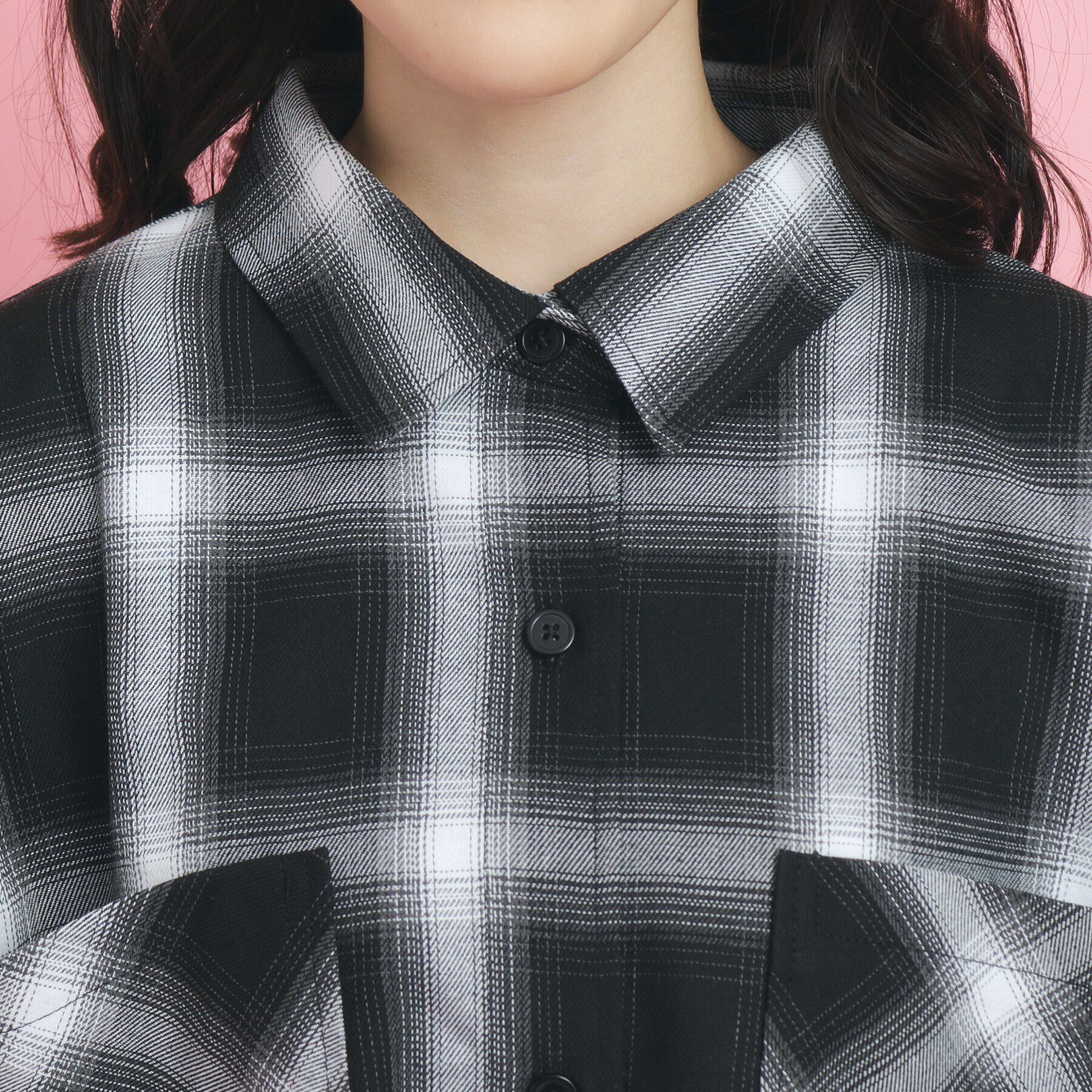 PINK-latte「【カラー追加/セットアイテム】ショート丈シャツブルゾン」|その他|