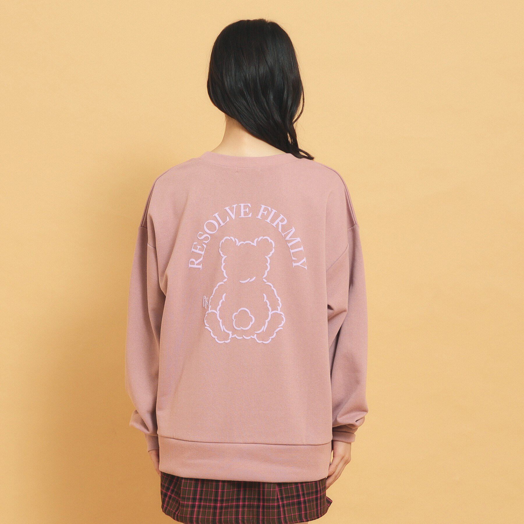 PINK-latte「秋冬マストアイテム クマ裏毛スウェット」|Tシャツ・カットソー|