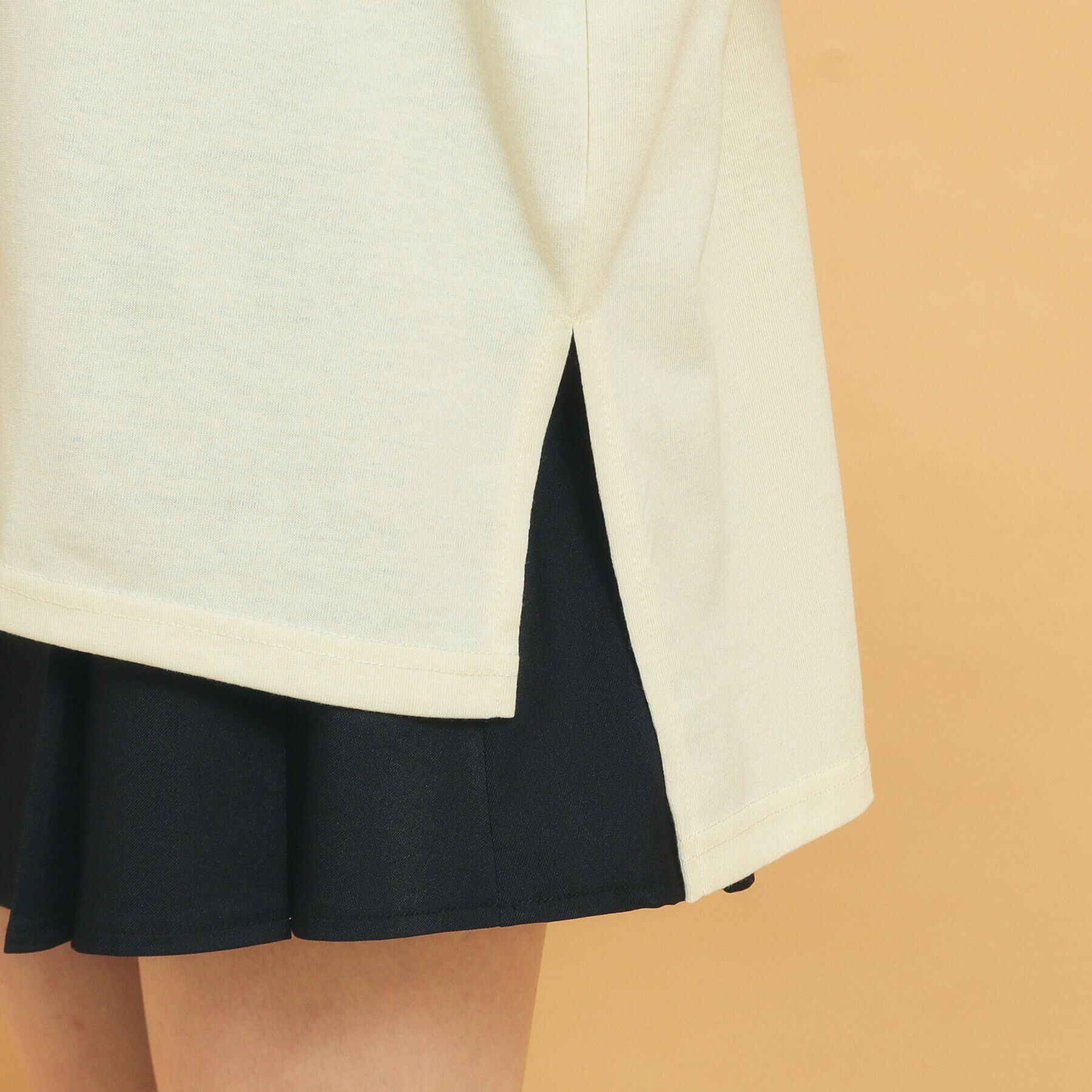 PINK-latte「衿付きユニフォームロングTシャツ」|Tシャツ・カットソー|