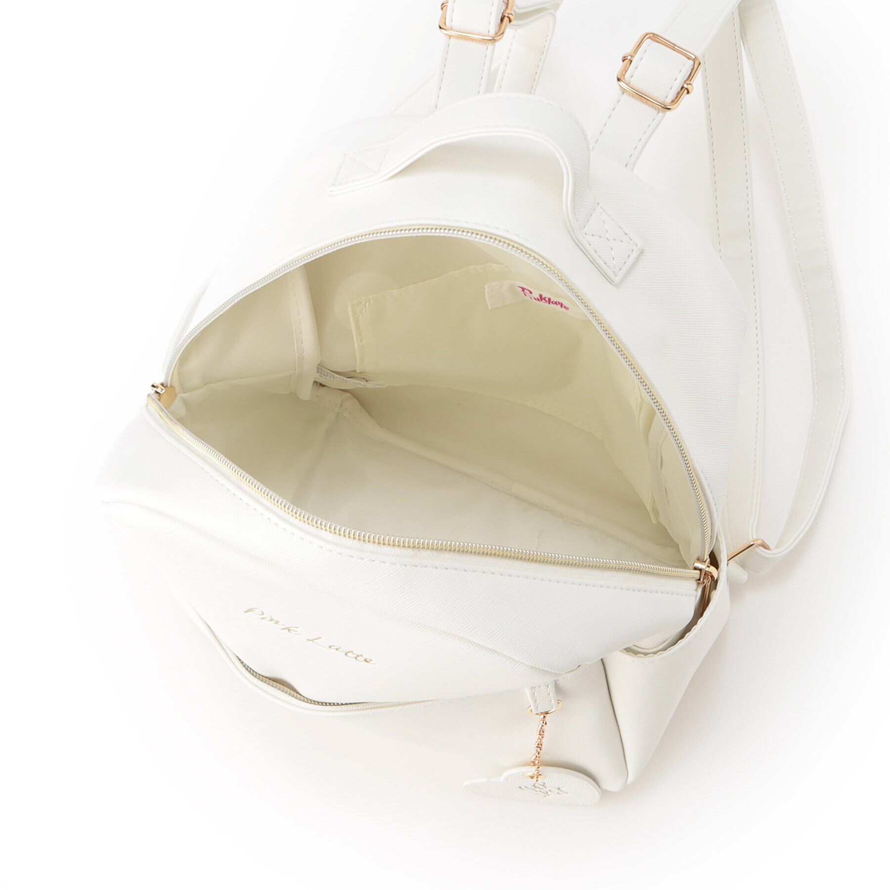 PINK-latte「ハートチャームリュック」|リュック|