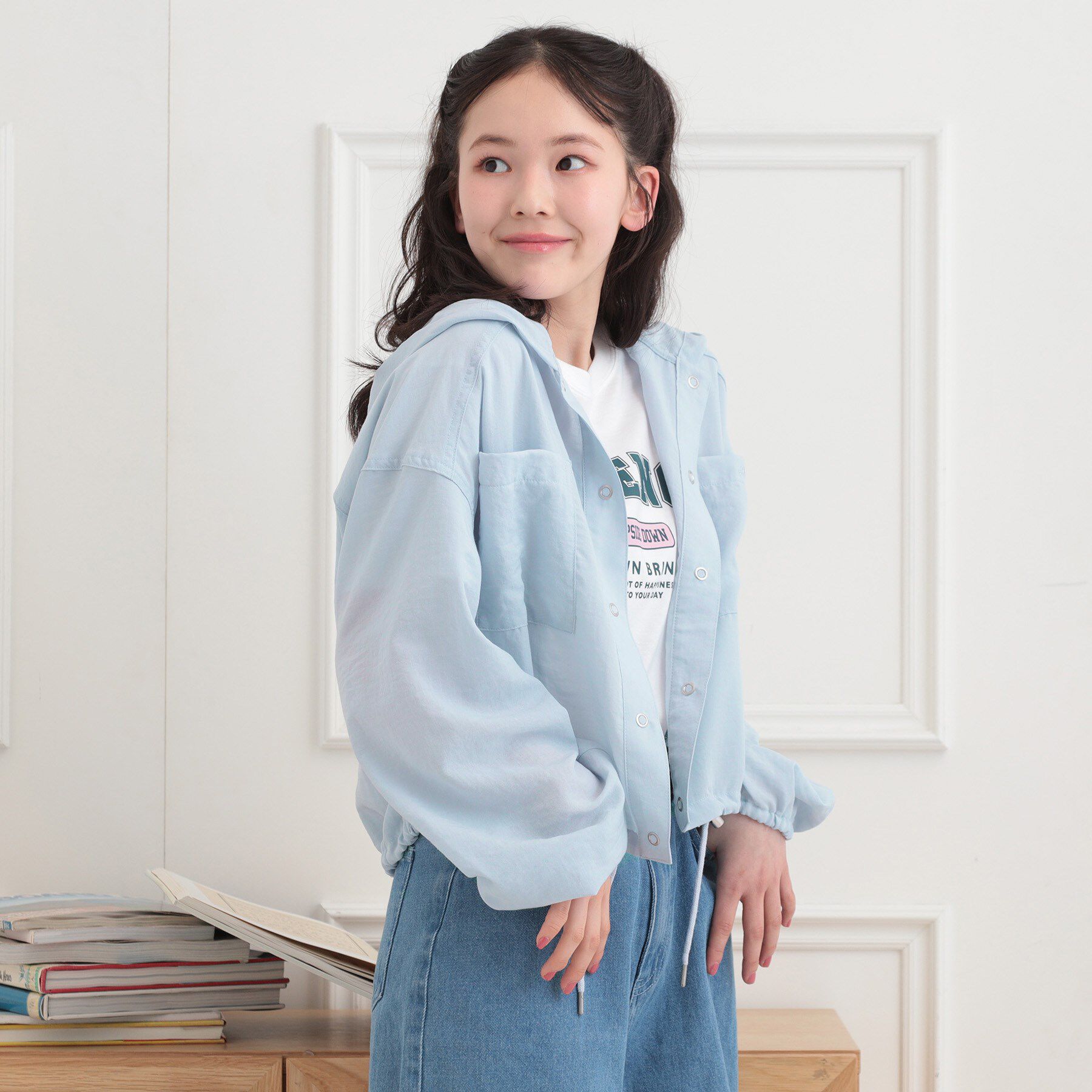 PINK-latte「ショート丈ブルゾン」|ブルゾン・スタジャン|