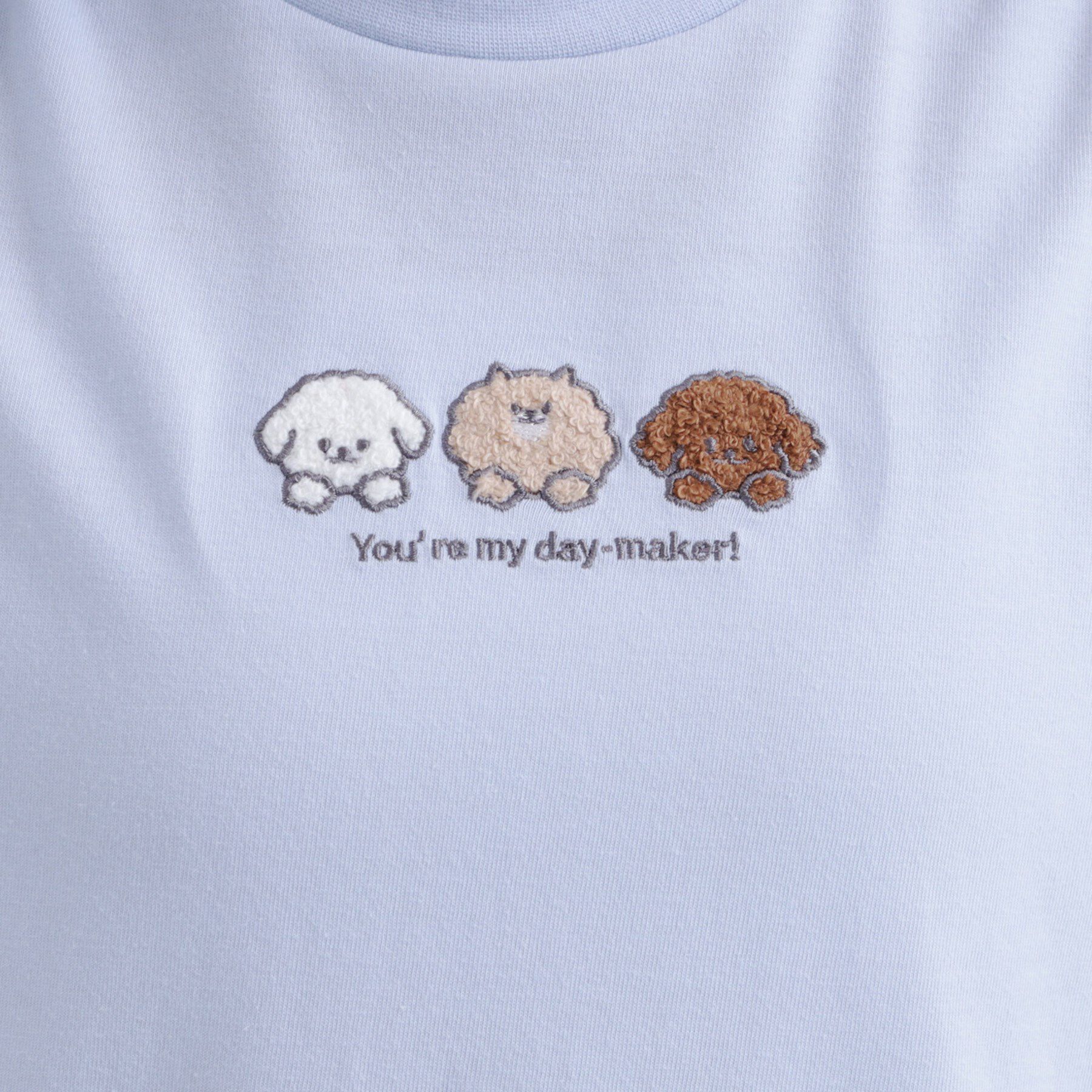 PINK-latte「接触冷感 ワンちゃんサガラTシャツ」|Tシャツ・カットソー|