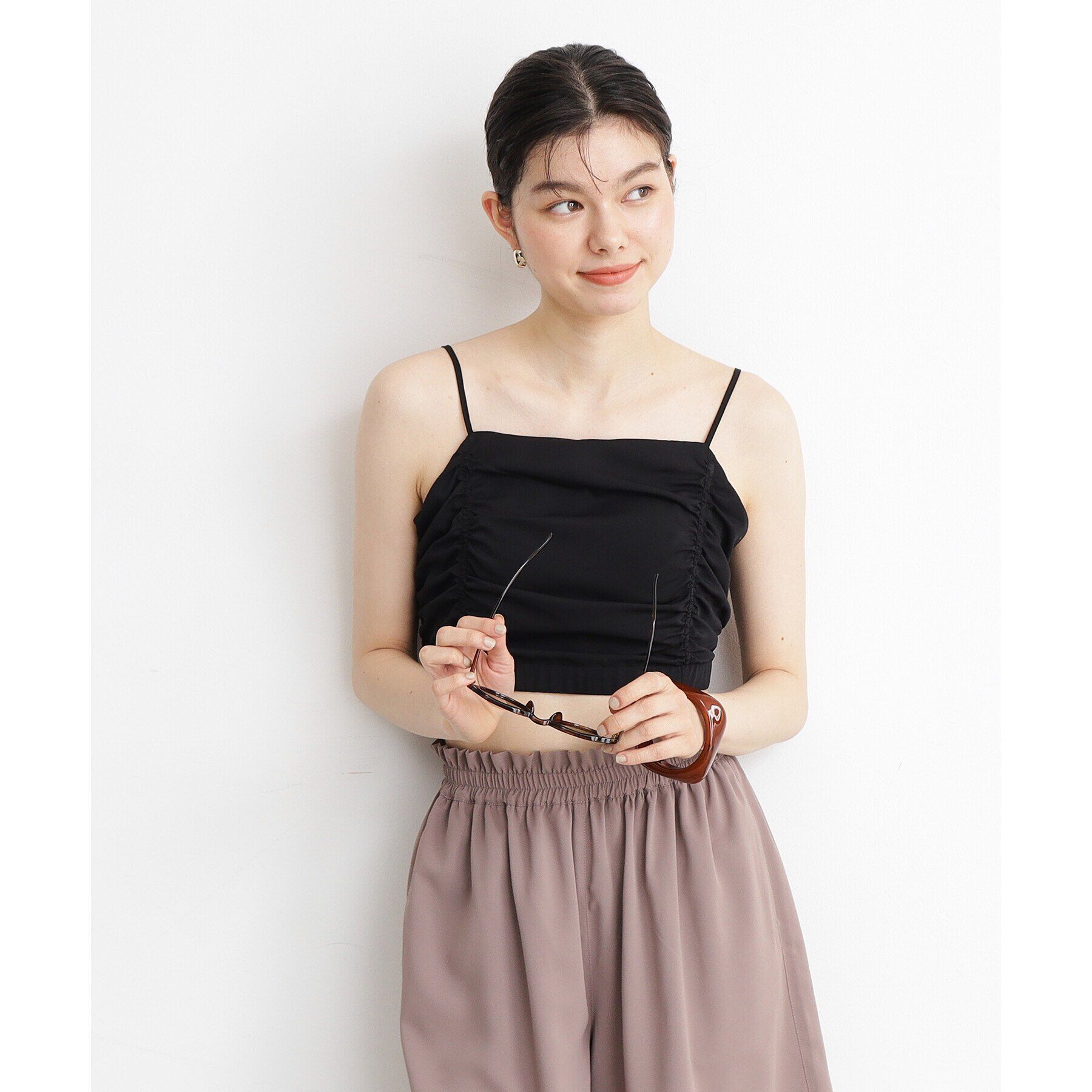 THE SHOP TK「【ラッシュガード/接触冷感/撥水/UVケア/洗える】MIZUGIWA_ホルター＆キャミビスチェ」|キャミソール|