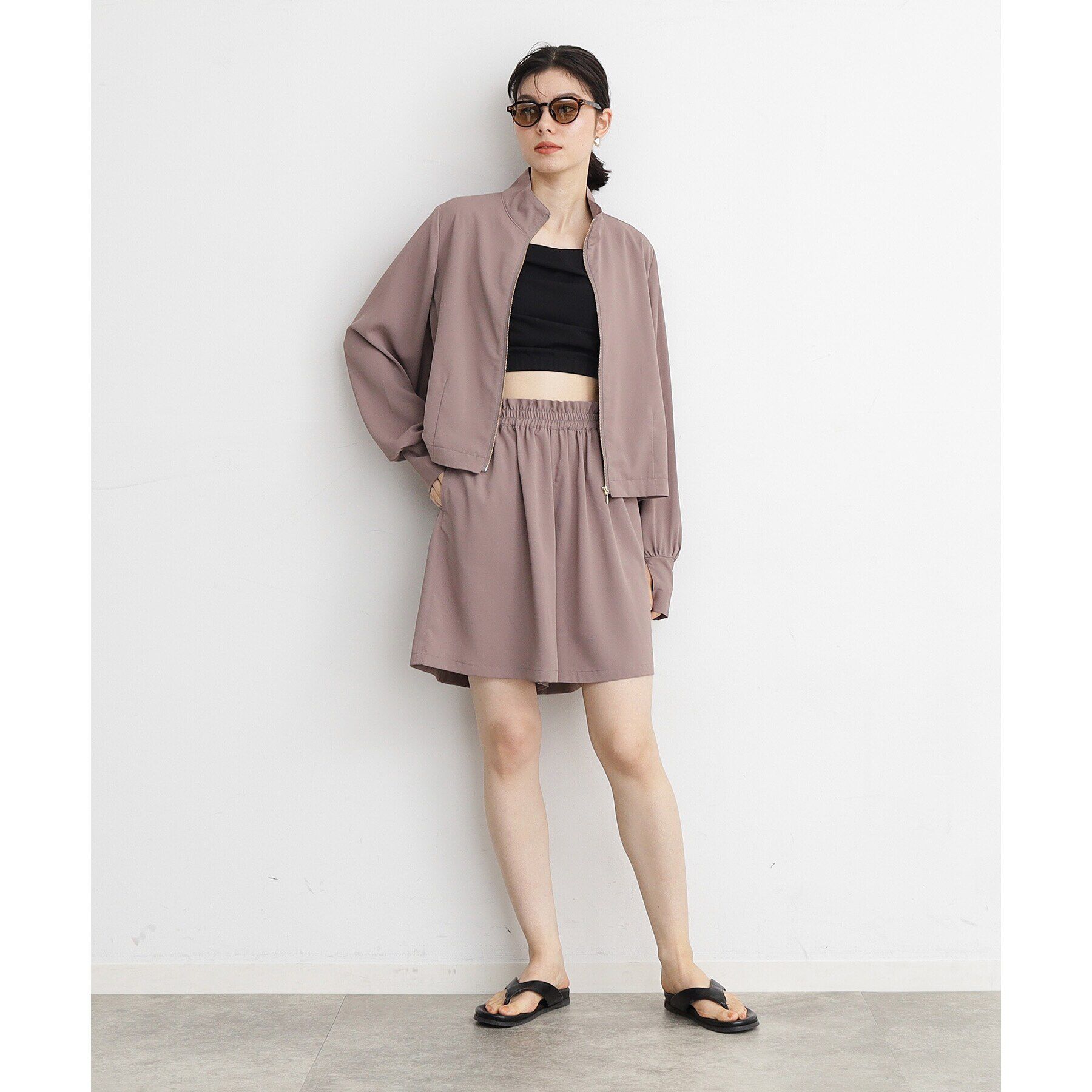 THE SHOP TK「【ラッシュガード/接触冷感/撥水/UVケア/洗える】MIZUGIWA_ホルター＆キャミビスチェ」|キャミソール|