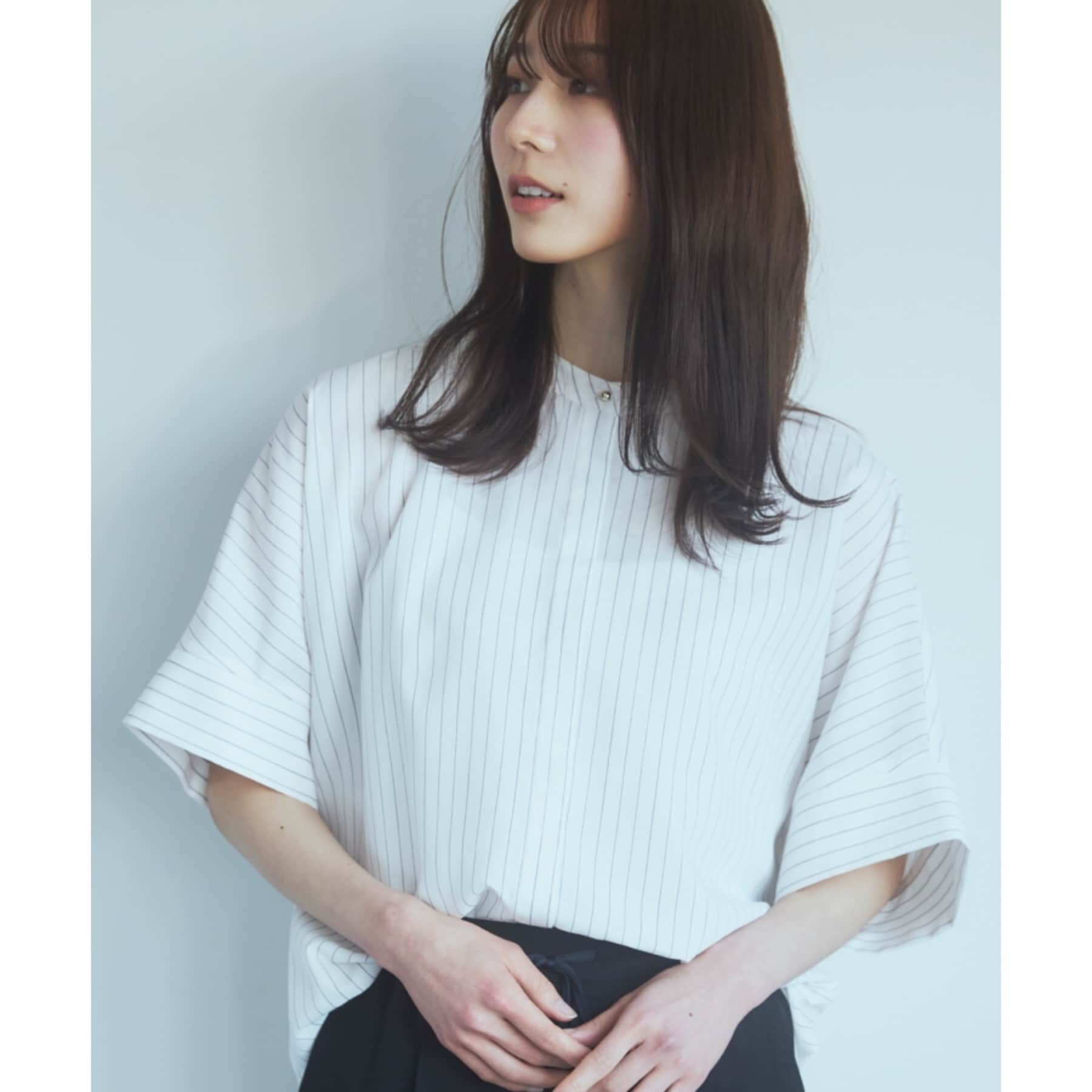 THE SHOP TK「【再登場／魅せる体型カバー服／洗える】ボイルドルマンブラウス」|シャツ・ブラウス|