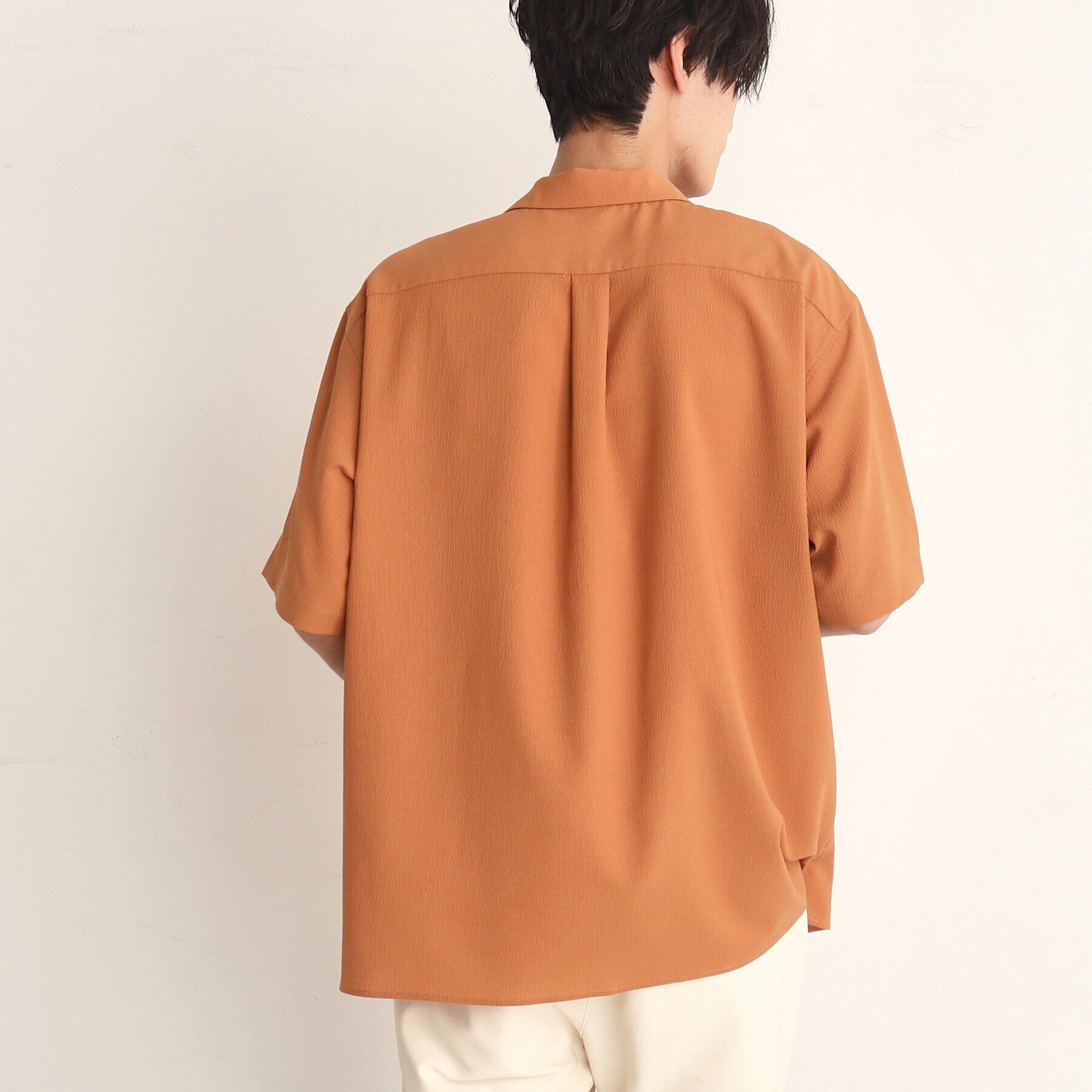 THE SHOP TK「楊柳オープンカラー半袖シャツ」|シャツ・ブラウス|