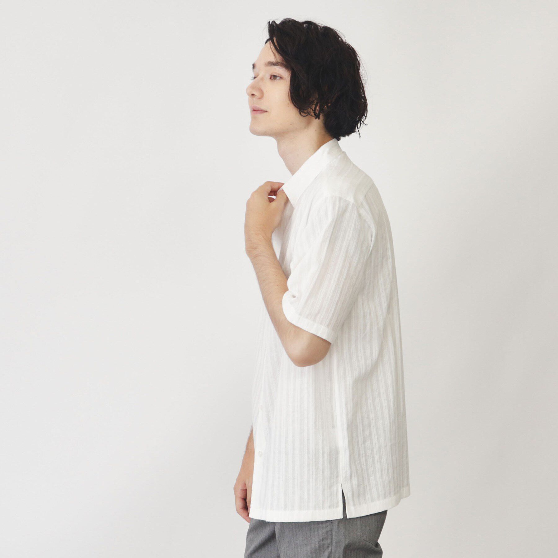 THE SHOP TK「コットンレース半袖シャツ」|シャツ・ブラウス|