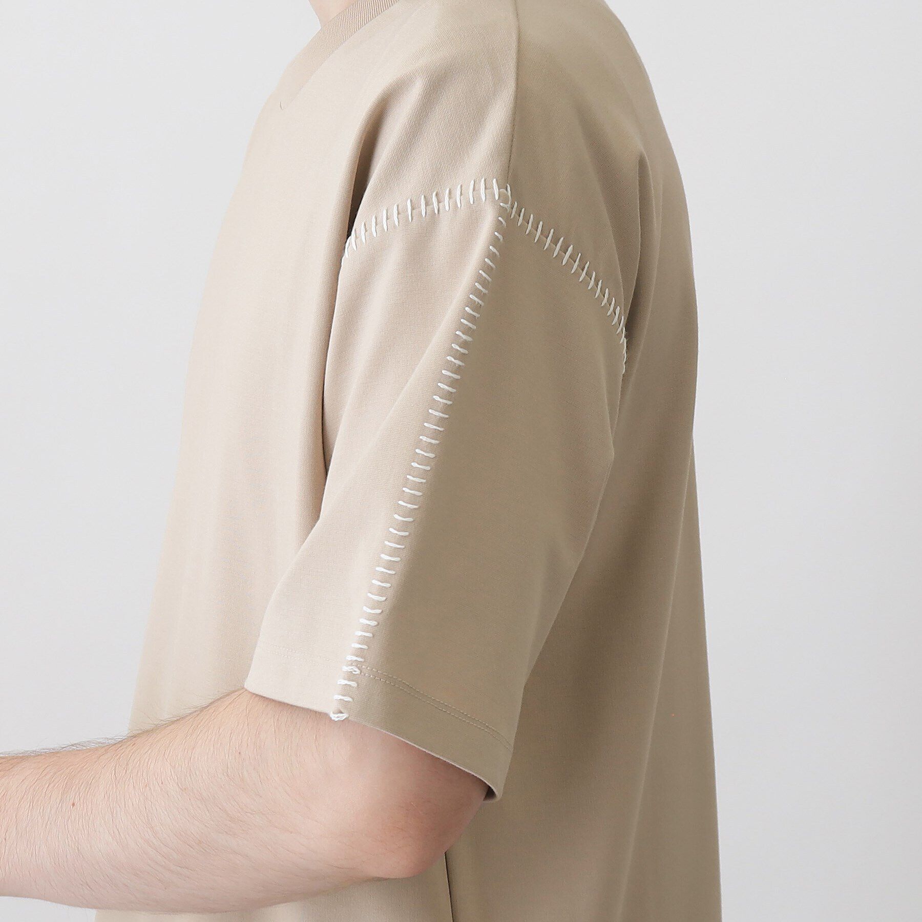 THE SHOP TK「冷感ポンチステッチTシャツ 接触冷感／リラックスシルエット」|Tシャツ・カットソー|