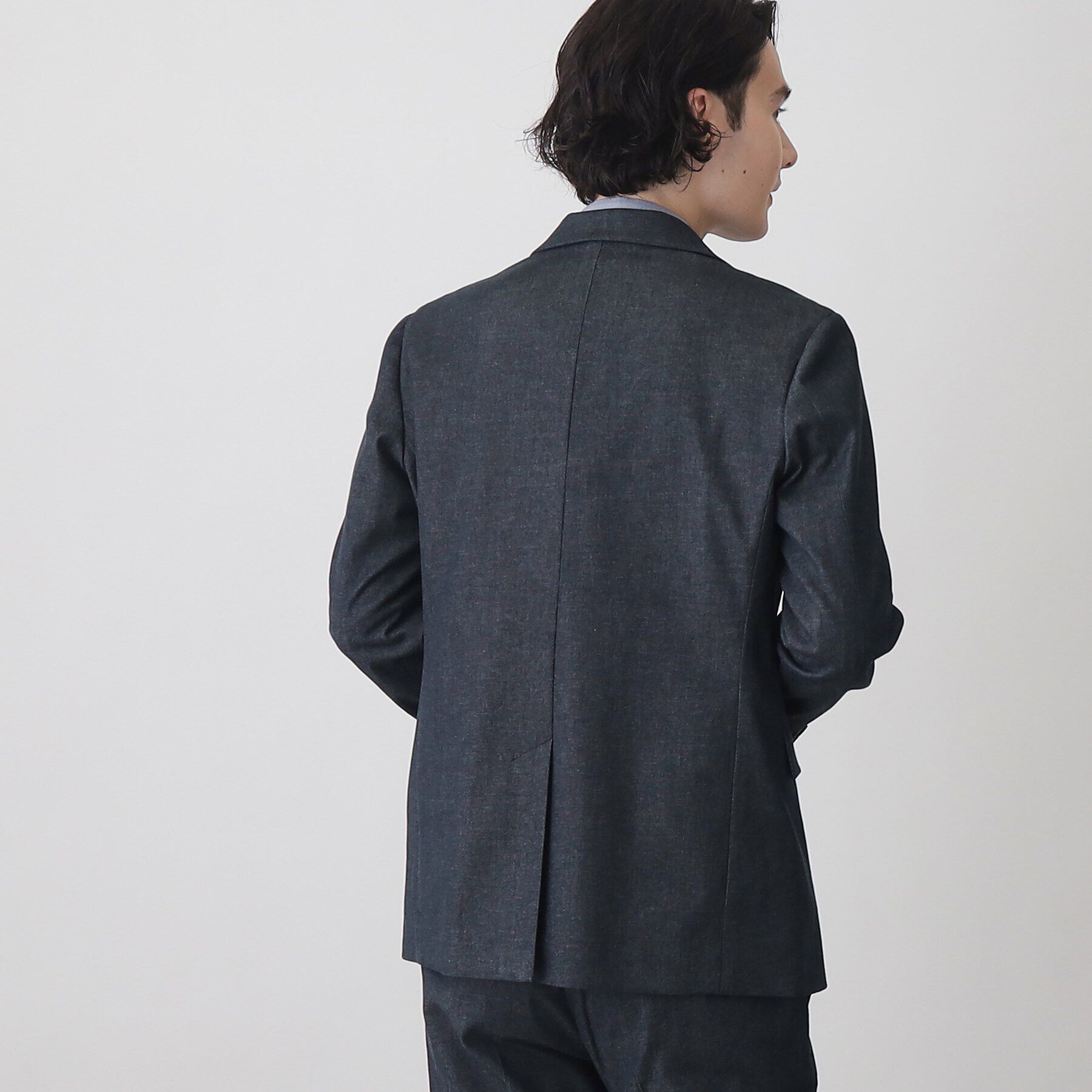 THE SHOP TK「エバーデニムジャケット【セットアップ可/ビジネス対応/色落ちしにくい/ストレッチ素材】」|テーラードジャケット|