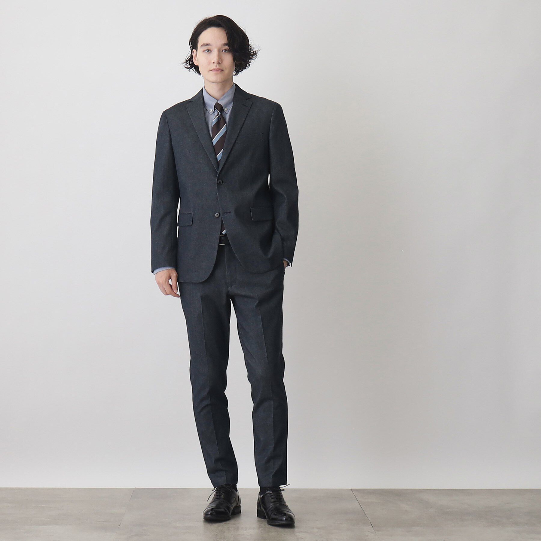 THE SHOP TK「エバーデニムスラックス【セットアップ可/ビジネス対応/色落ちしにくい/ストレッチ素材】」|その他|