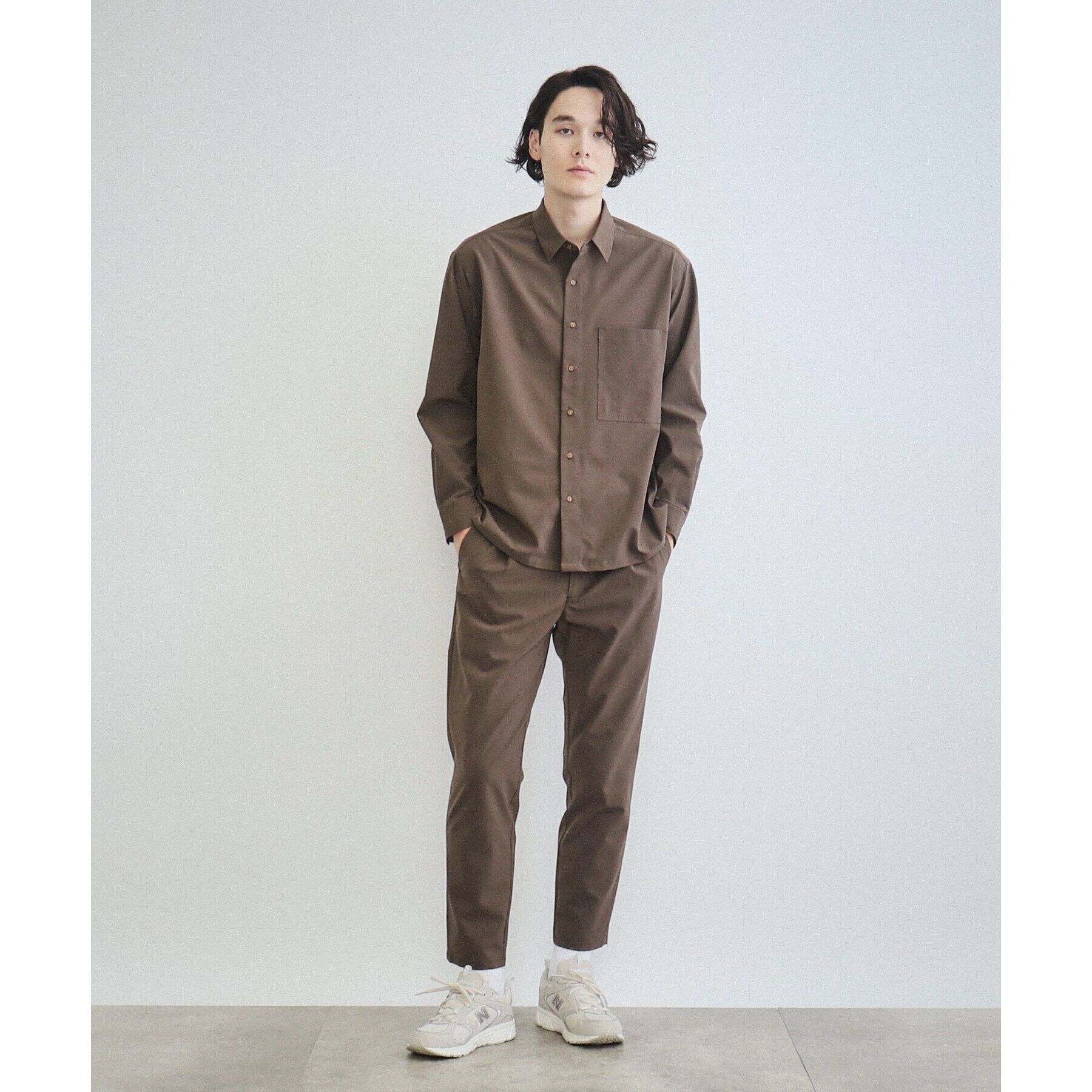 THE SHOP TK「【360&deg;ストレッチ／セットアップ可】リッチポリシャツ」|シャツ・ブラウス|