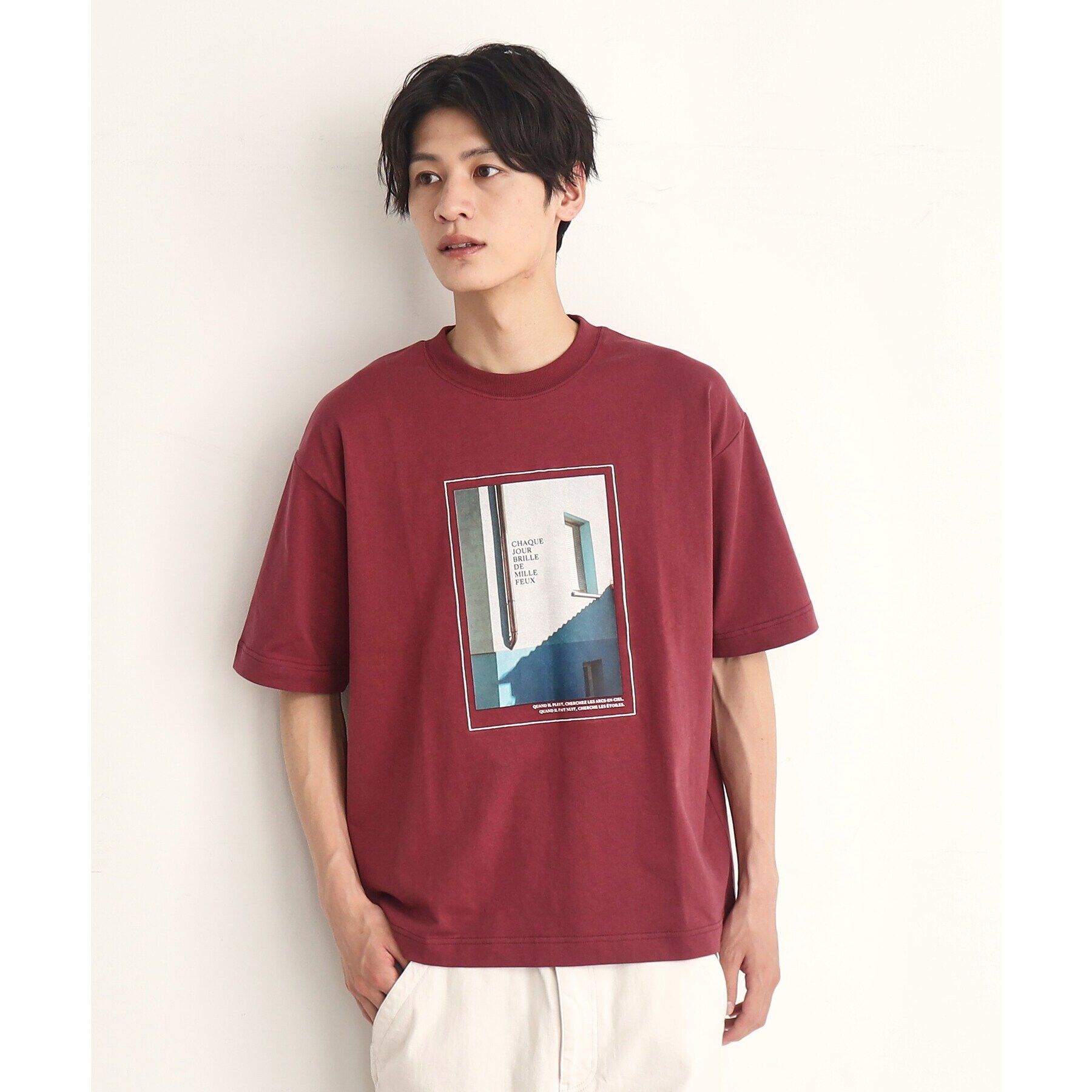 THE SHOP TK「オーガニックコットンFrenchフォトTシャツ」|Tシャツ・カットソー|