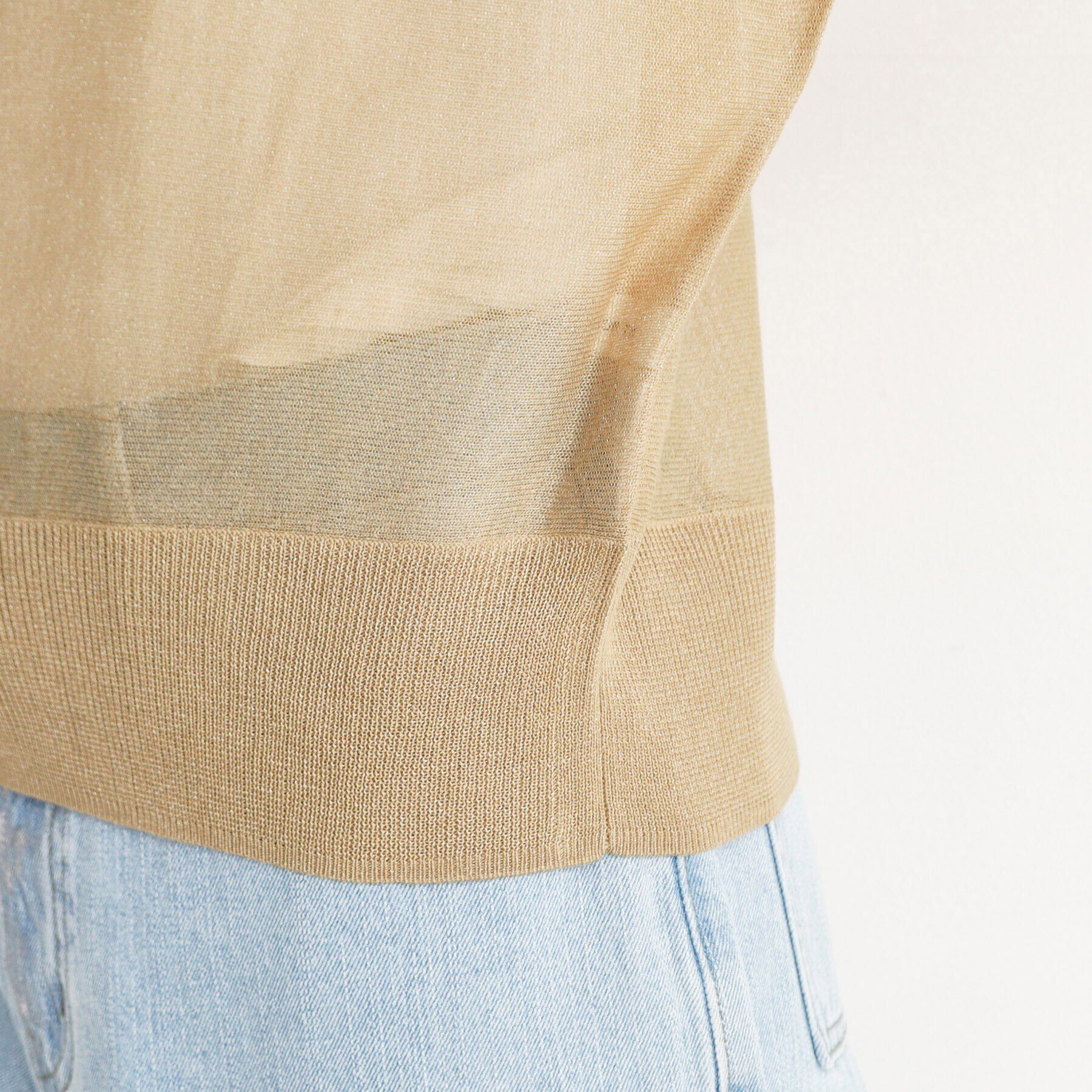 THE SHOP TK「【上品な透け感】シアードルマンニット/洗える」|ニット・セーター|