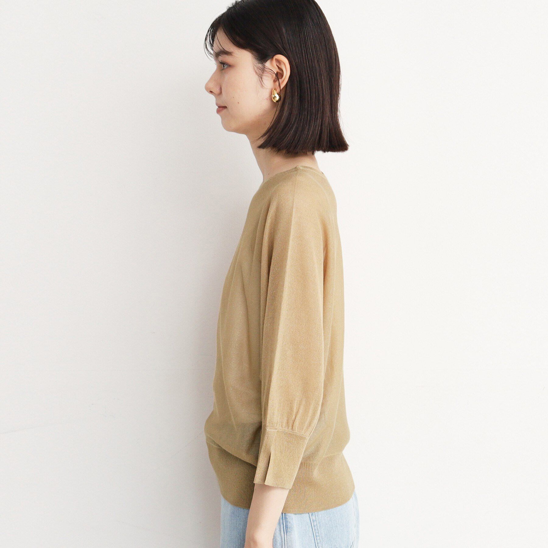 THE SHOP TK「【上品な透け感】シアードルマンニット/洗える」|ニット・セーター|